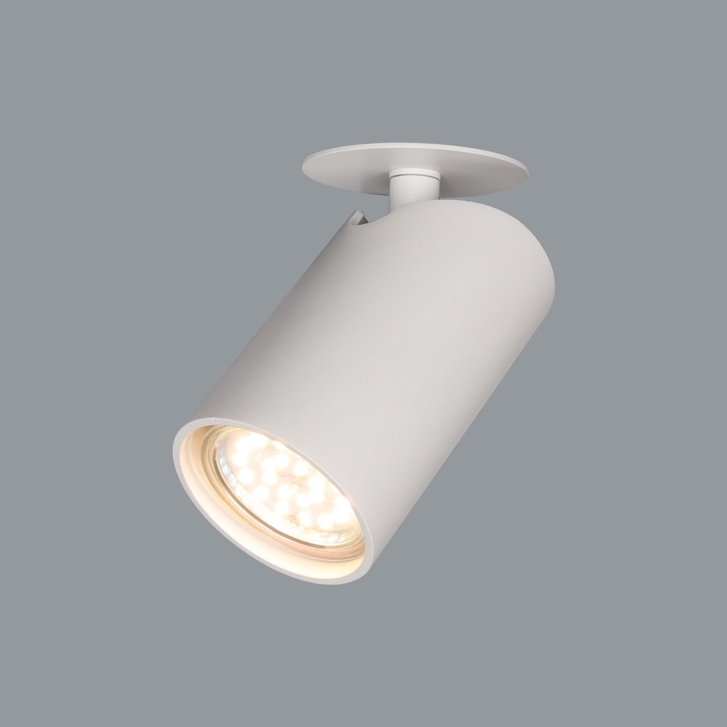 Sal 1 Light Recessed Spotlight GU10, Matt White by Mantra