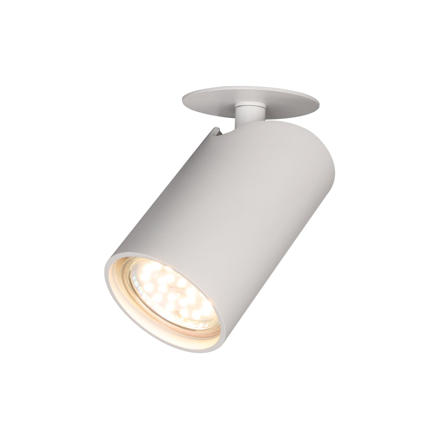 Sal 1 Light Recessed Spotlight GU10, Matt White by Mantra