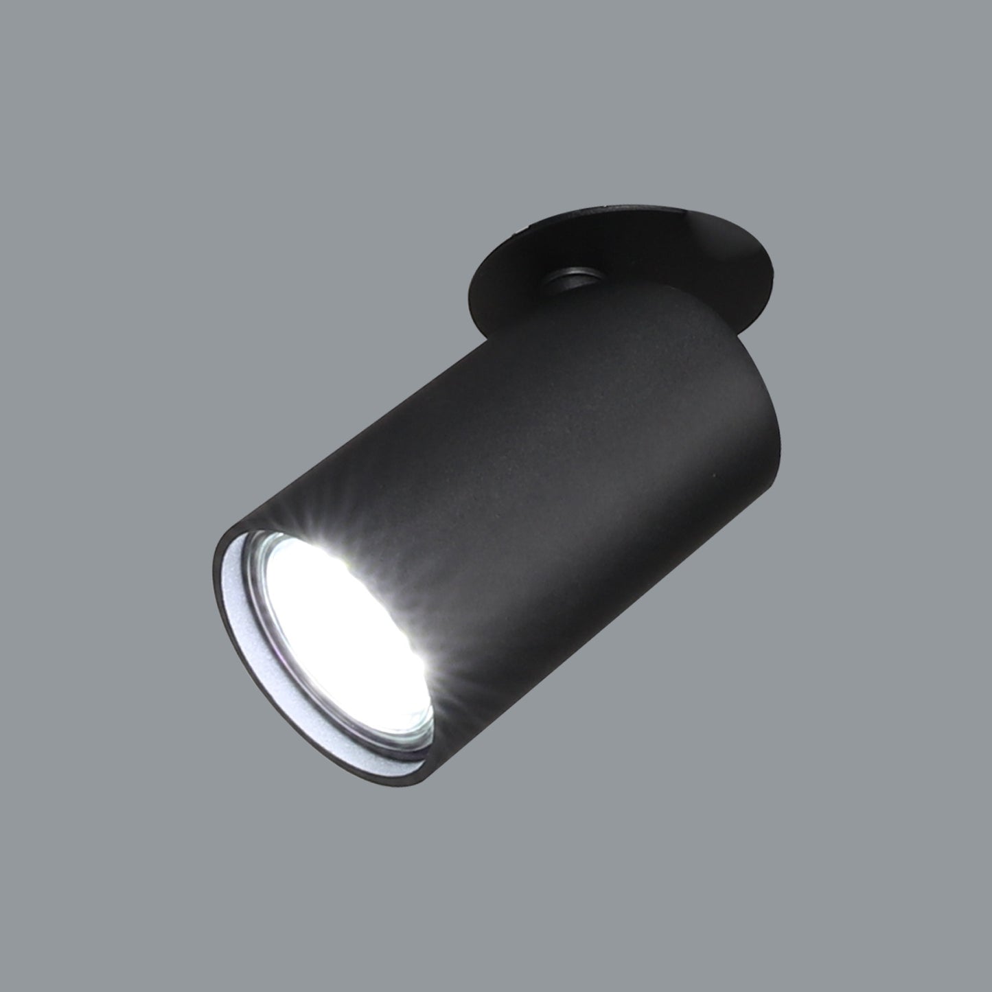 Sal 1 Light Recessed Spotlight GU10, Matt Black by Mantra