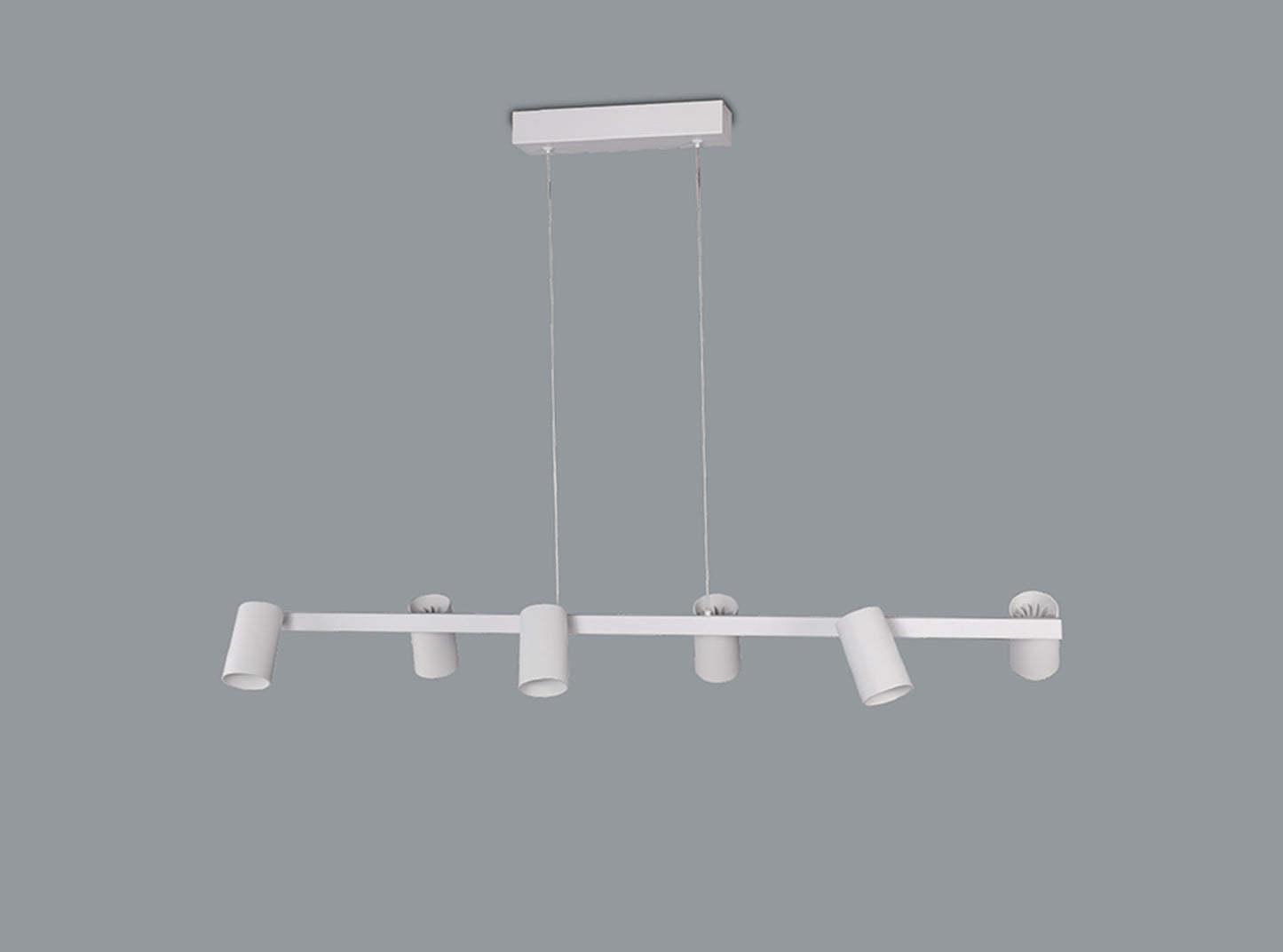 Sal 6 Light Linear Pendant Spotlight GU10, Matt White by Mantra