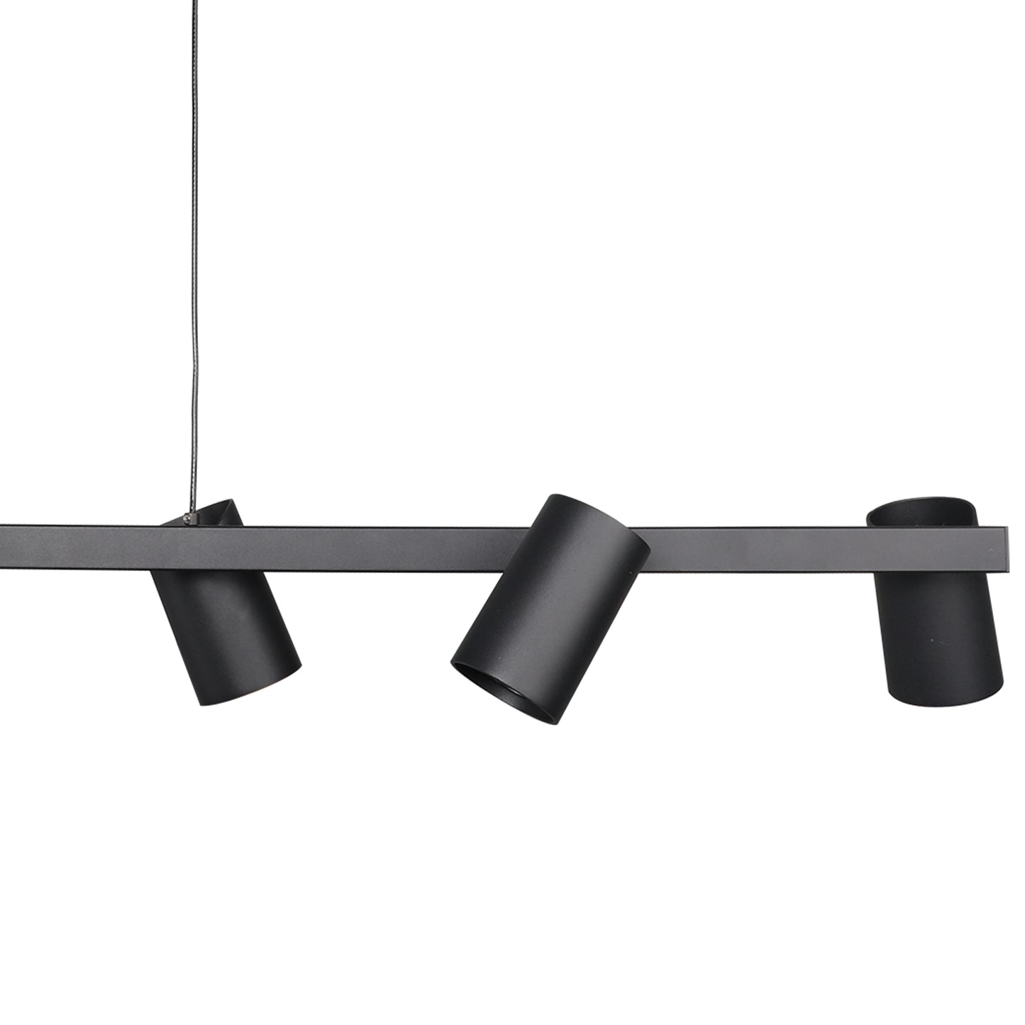 Sal 6 Light Linear Pendant Spotlight GU10, Matt Black by Mantra