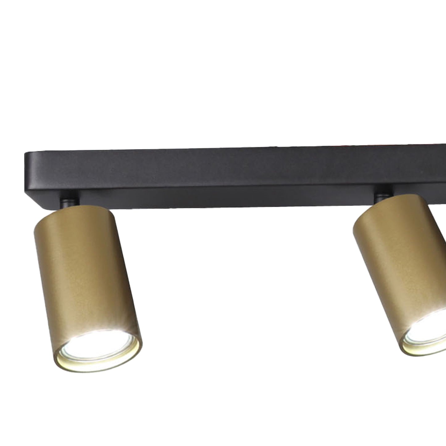 Sal Linear 3 Light Spotlight GU10, Satin Gold/Matt Black by Mantra