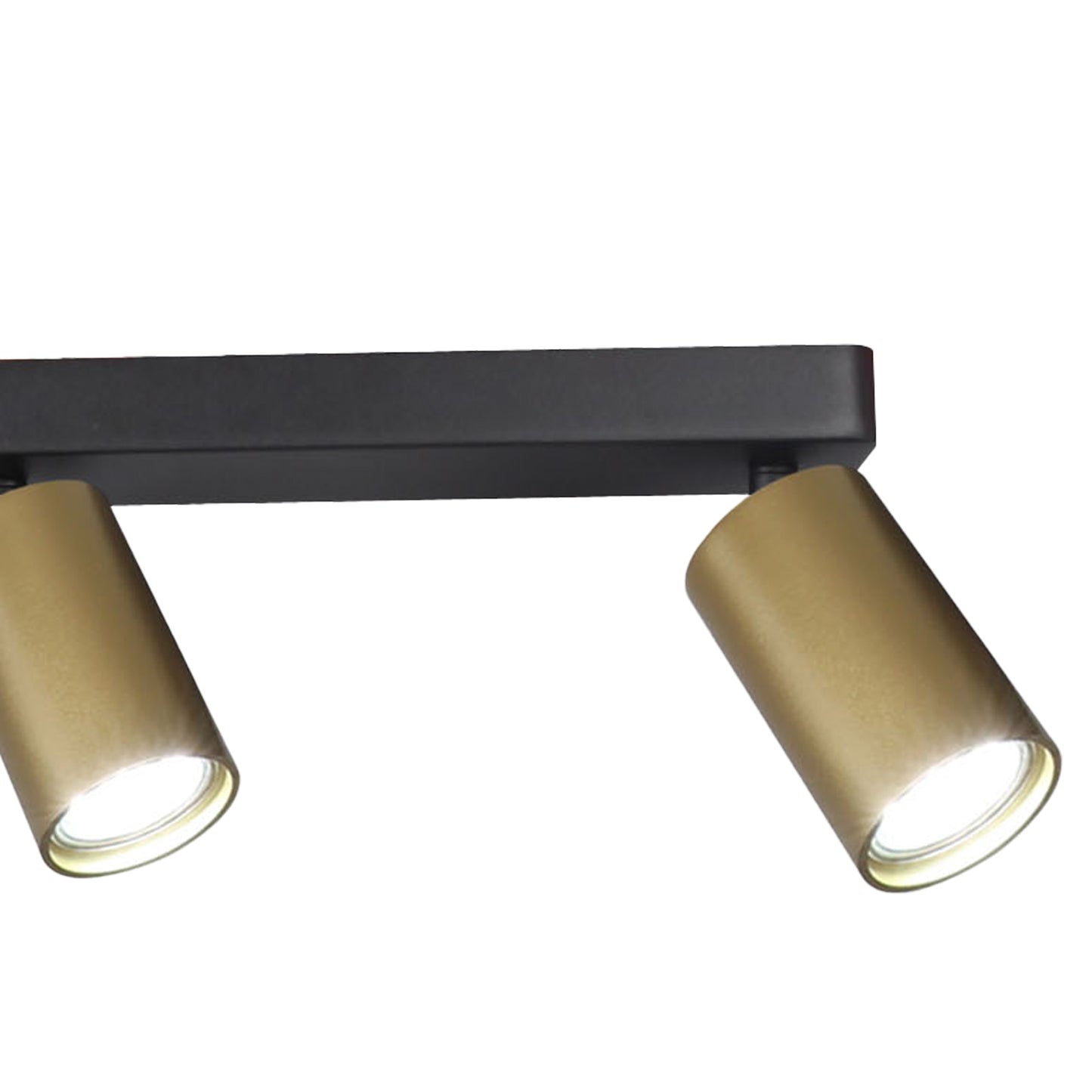 Sal Linear 3 Light Spotlight GU10, Satin Gold/Matt Black by Mantra