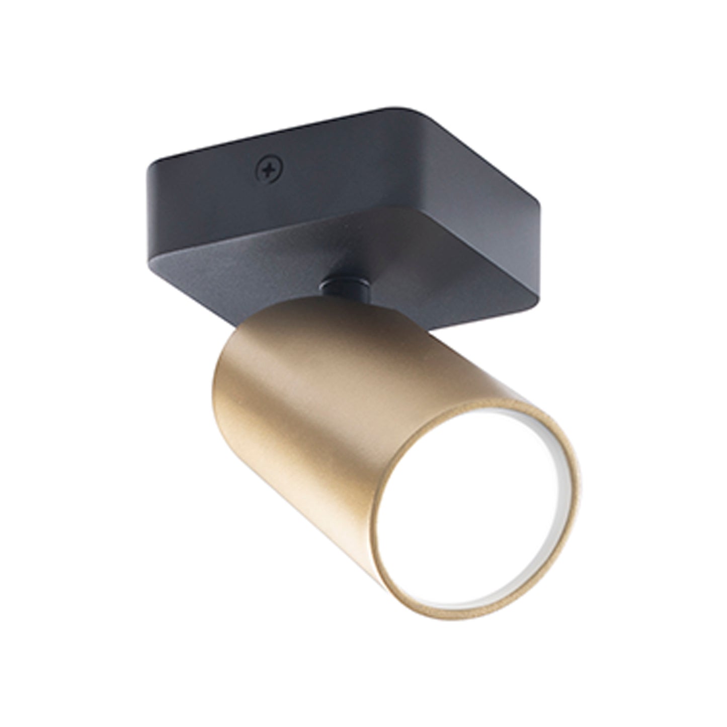 Sal 1 Light Wall Light GU10, Satin Gold/Matt Black by Mantra