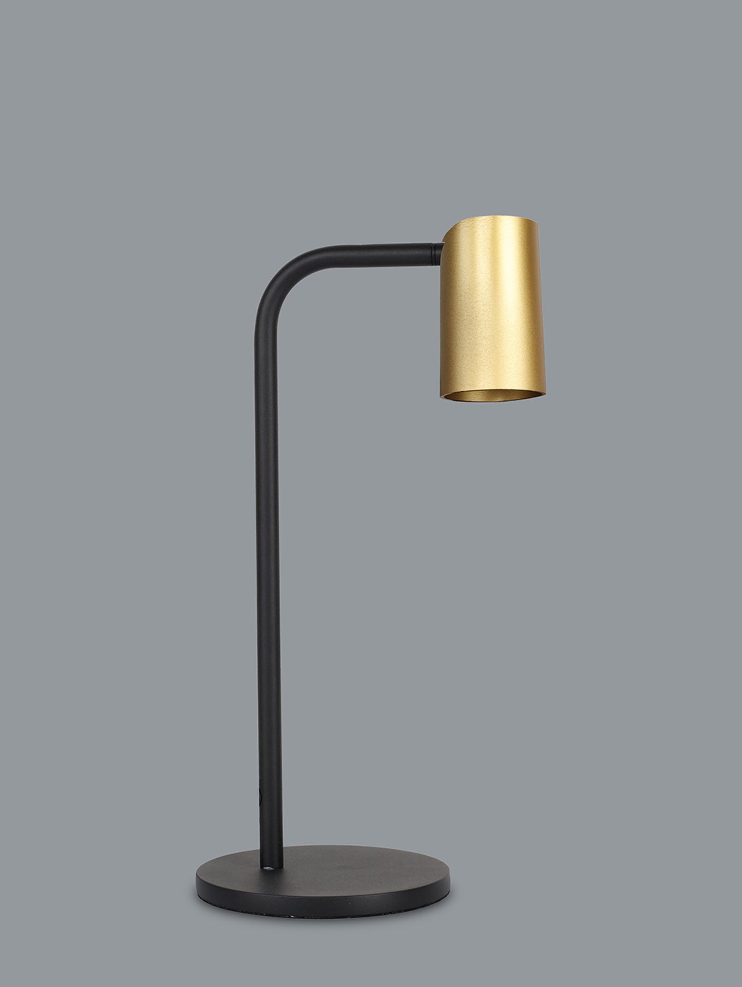 Sal Small Table Lamp With Inline Switch 1 Light GU10, Satin Gold/Matt Black by Mantra