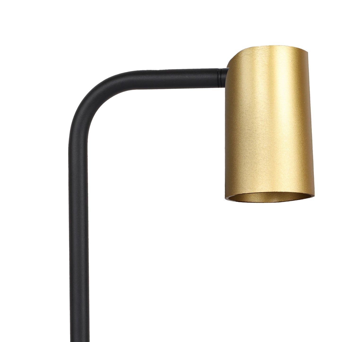 Sal Small Table Lamp With Inline Switch 1 Light GU10, Satin Gold/Matt Black by Mantra