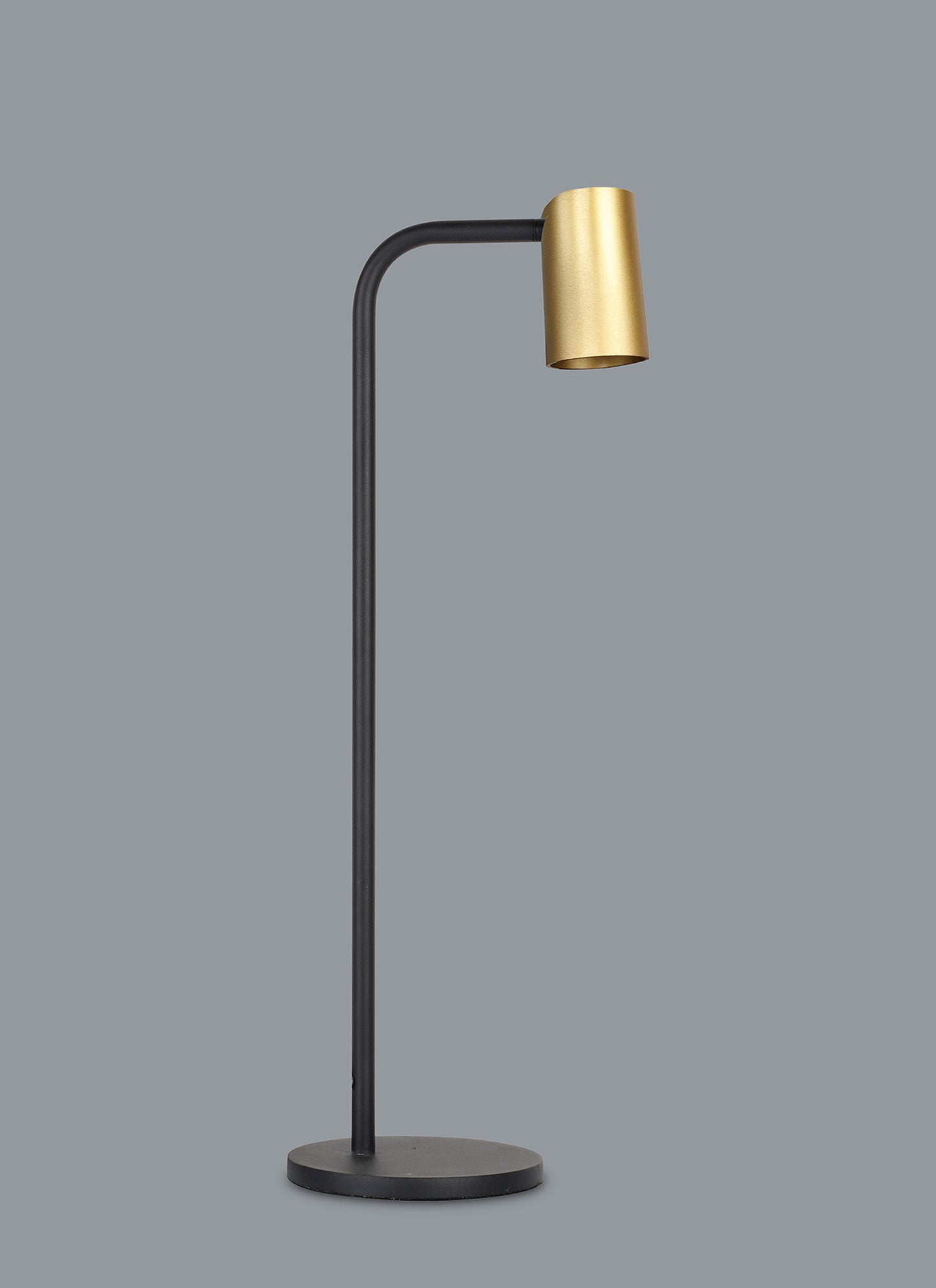 Sal Tall Table Lamp With Inline Switch 1 Light GU10, Satin Gold/Matt Black by Mantra