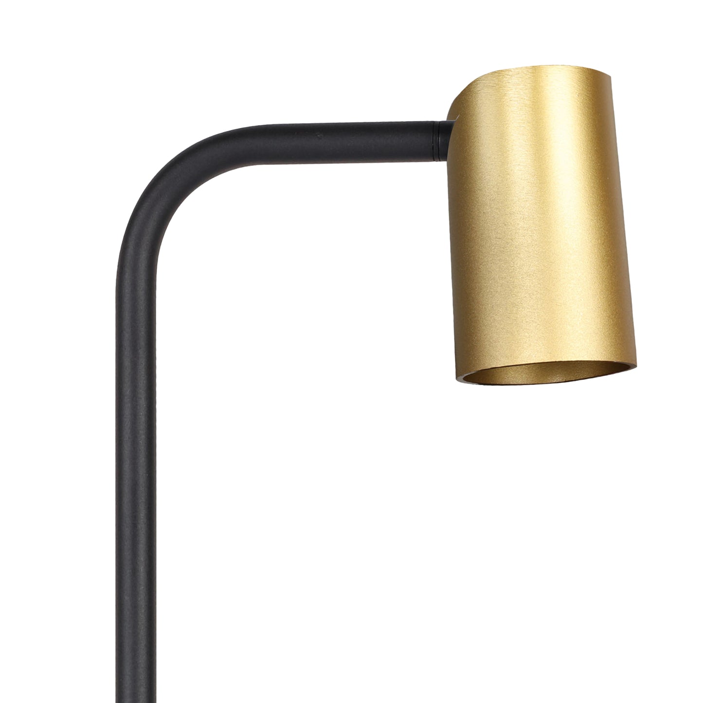 Sal Tall Table Lamp With Inline Switch 1 Light GU10, Satin Gold/Matt Black by Mantra