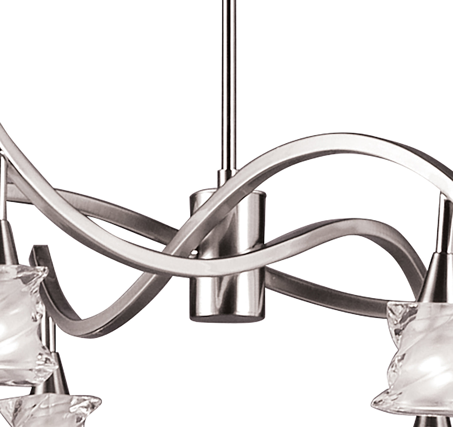 Salomon Telescopic Lamp 6 Light G9, Satin Nickel by Mantra