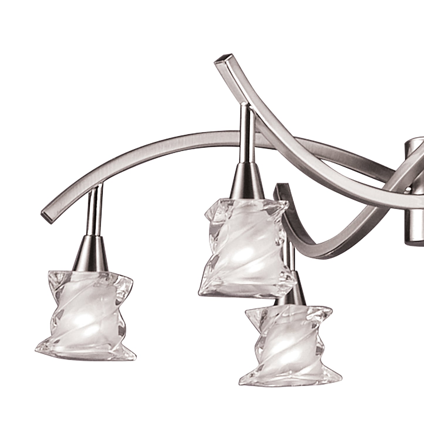 Salomon Telescopic Lamp 6 Light G9, Satin Nickel by Mantra