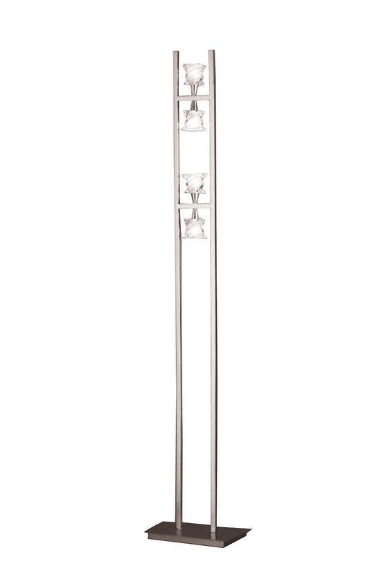 Salomon Floor Lamp 4 Light G9, Satin Nickel, NOT LED/CFL Compatible by Mantra