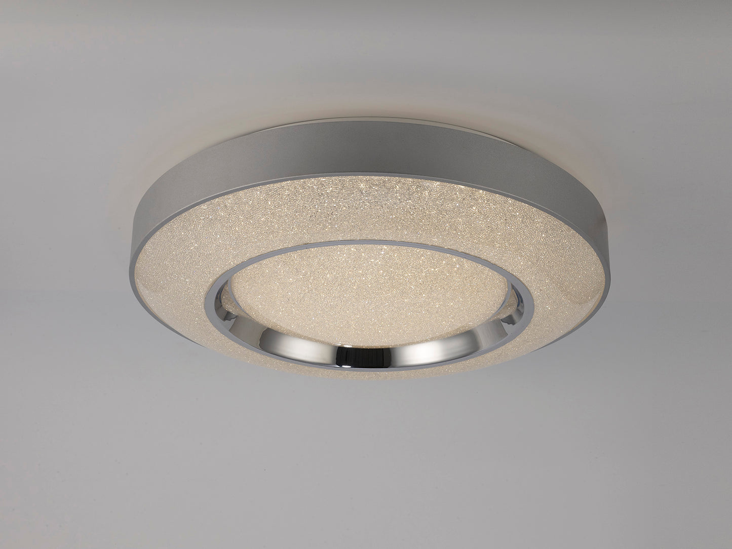 Santorini Ceiling 36W LED With Remote Control 3000K-6000K, 2400lm, Polished Chrome / Silver, 3yrs Warranty by Mantra