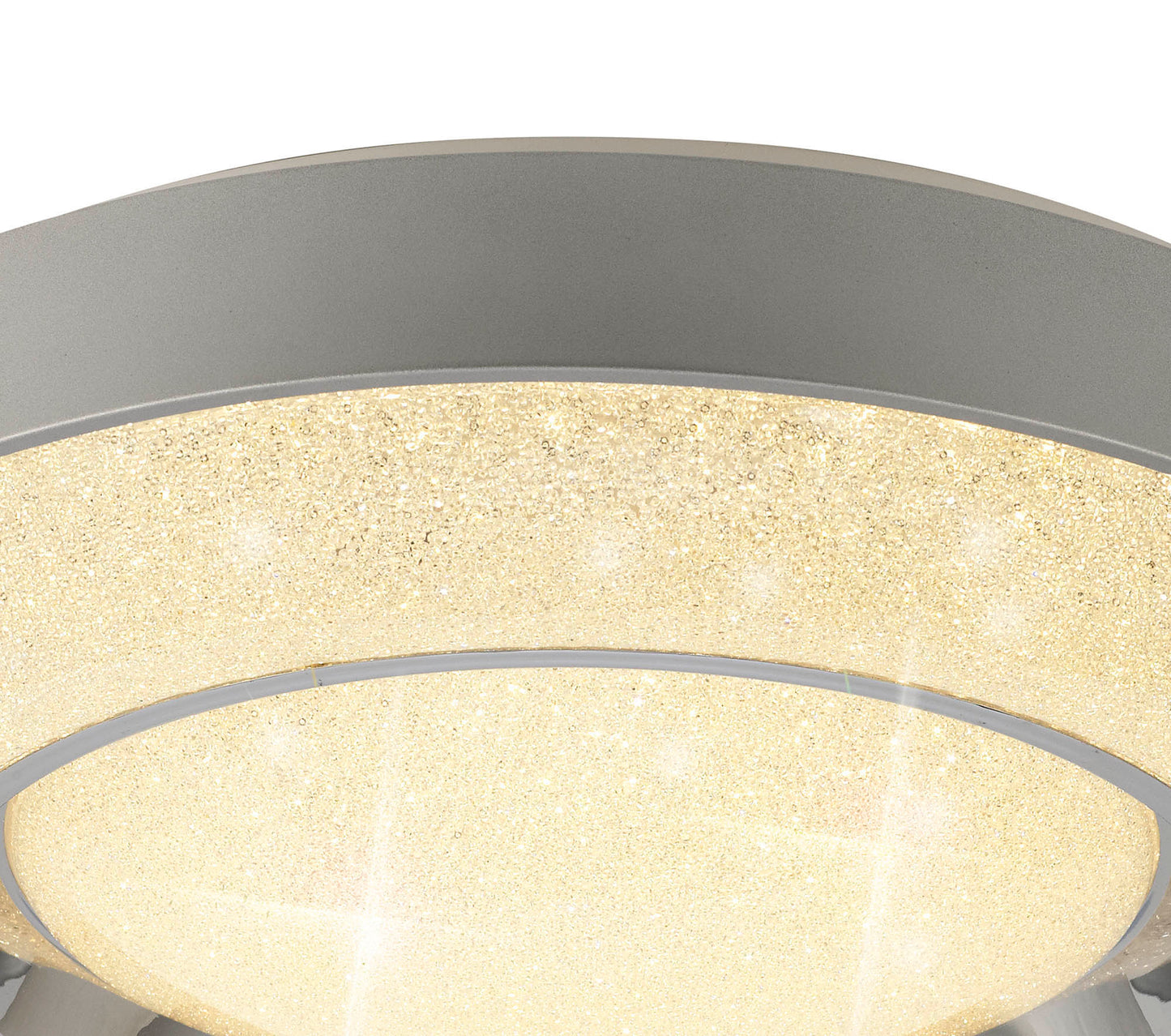 Santorini Ceiling 36W LED With Remote Control 3000K-6000K, 2400lm, Polished Chrome / Silver, 3yrs Warranty by Mantra