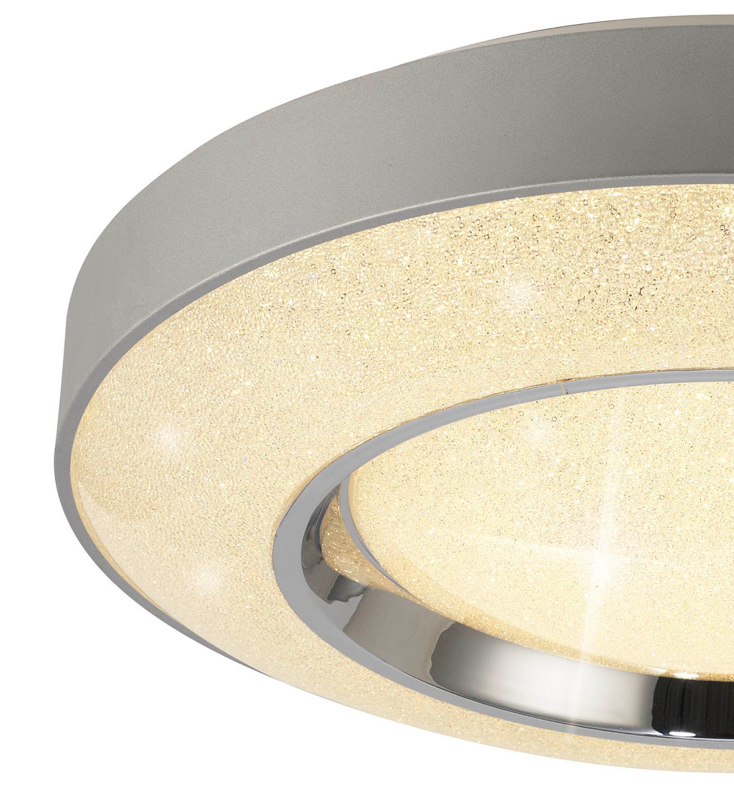 Santorini Ceiling 36W LED With Remote Control 3000K-6000K, 2400lm, Polished Chrome / Silver, 3yrs Warranty by Mantra