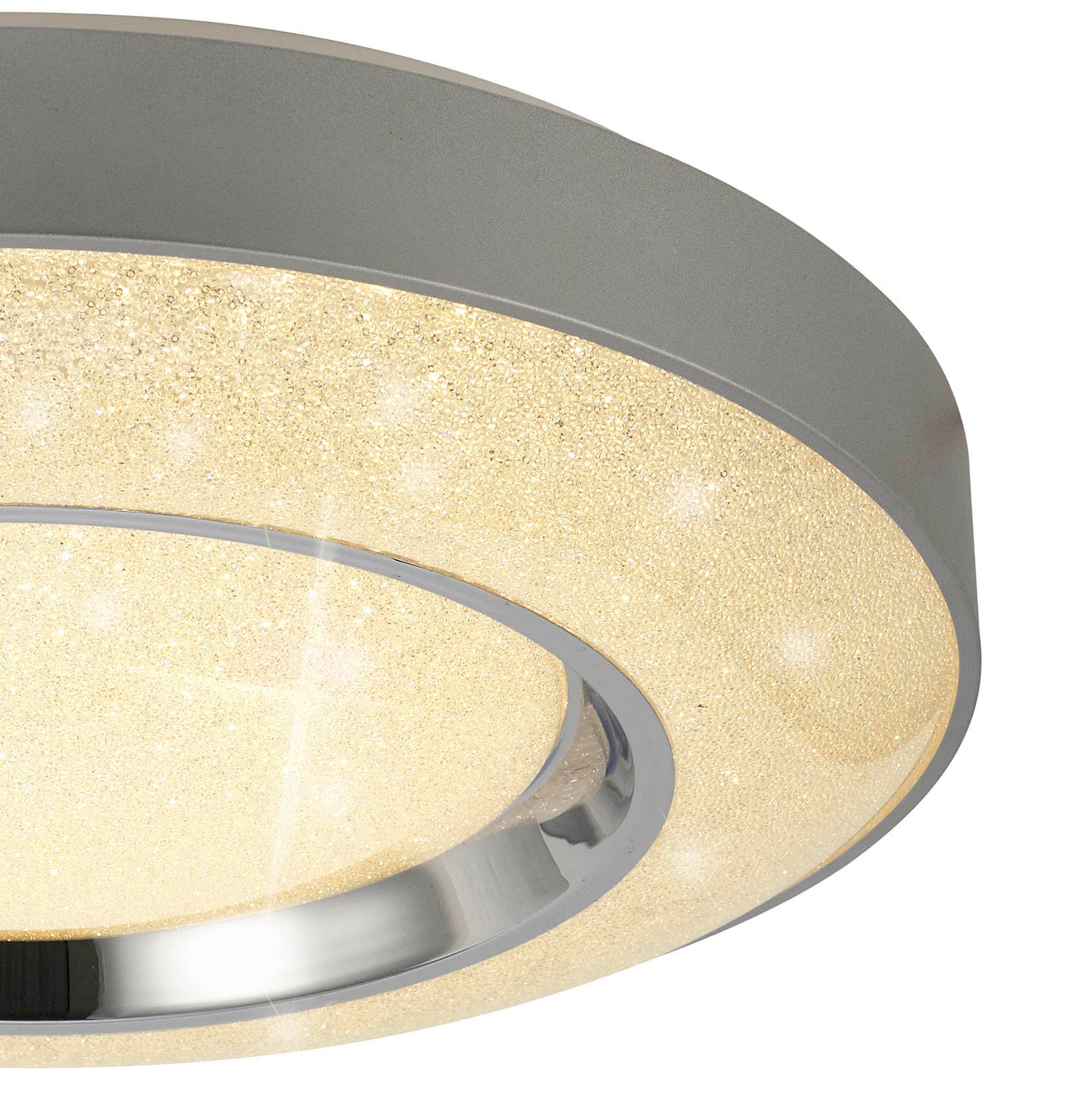 Santorini Ceiling 36W LED With Remote Control 3000K-6000K, 2400lm, Polished Chrome / Silver, 3yrs Warranty by Mantra