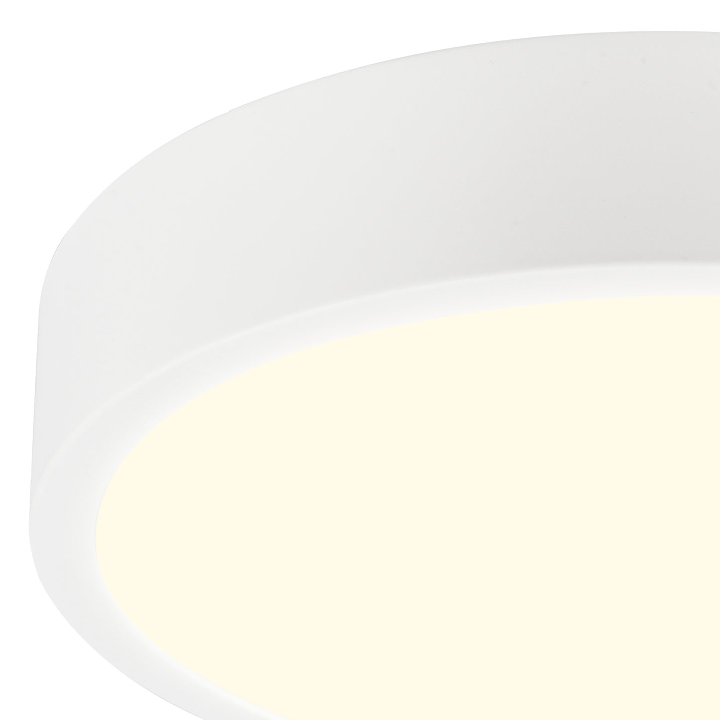 Saona 12cm Round LED Surface Flush Fitting,8W,3000K,680lm,Matt White/Frosted Acrylic,3yrs Warranty by Mantra