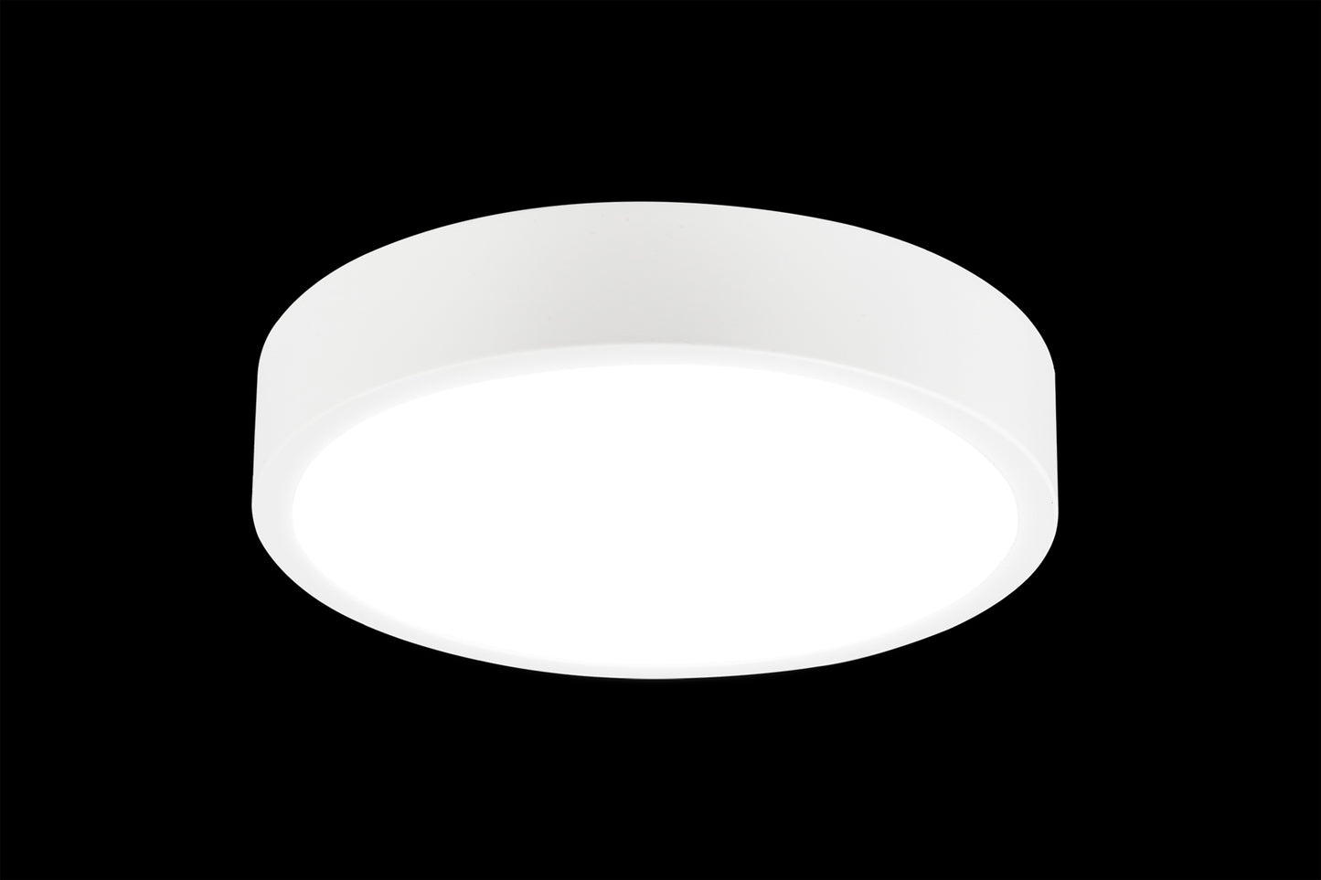 Saona 12cm Round LED Surface Flush Fitting,8W,4000K,720lm,Matt White/Frosted Acrylic,3yrs Warranty by Mantra