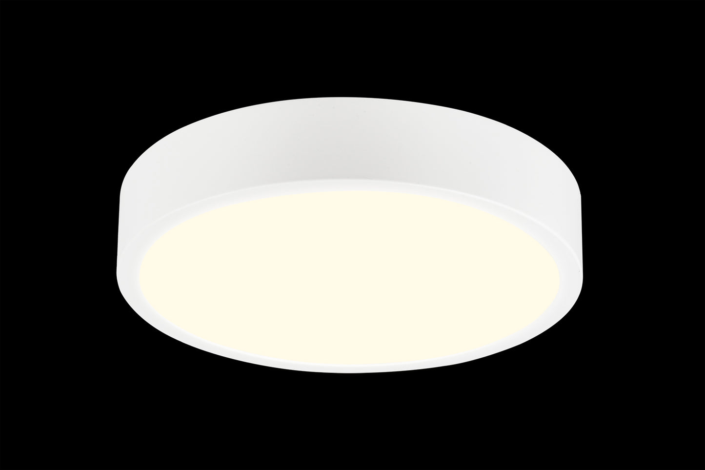 Saona 17cm Round LED Surface Flush Fitting,14W,3000K,1190lm,Matt White/Frosted Acrylic,3yrs Warranty by Mantra