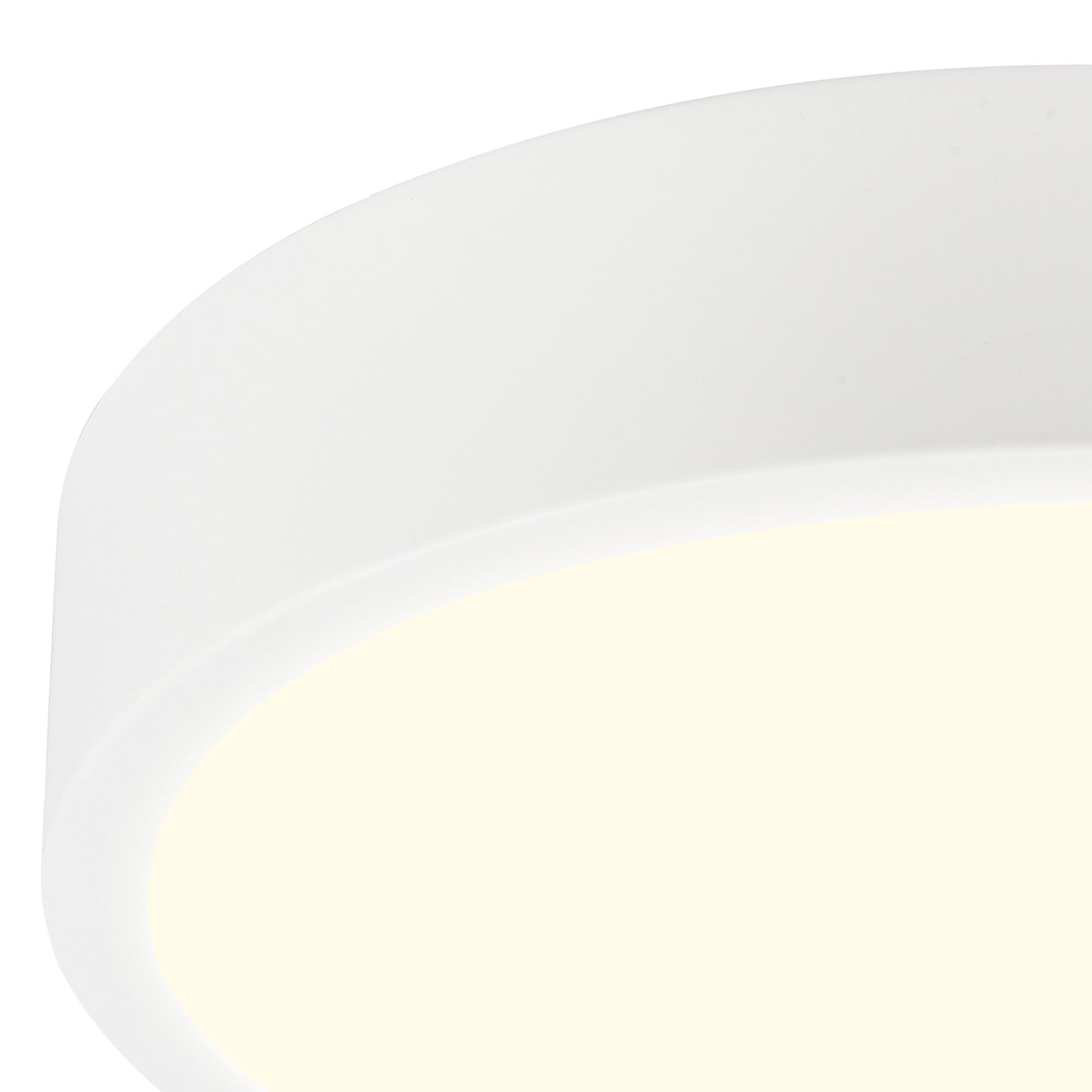 Saona 17cm Round LED Surface Flush Fitting,14W,3000K,1190lm,Matt White/Frosted Acrylic,3yrs Warranty by Mantra