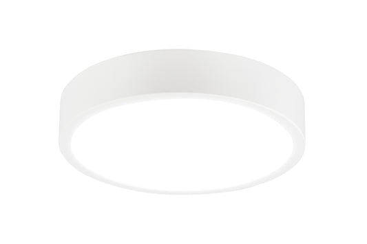 Saona 17cm Round LED Surface Flush Fitting,14W,4000K,1260lm,Matt White/Frosted Acrylic,3yrs Warranty by Mantra