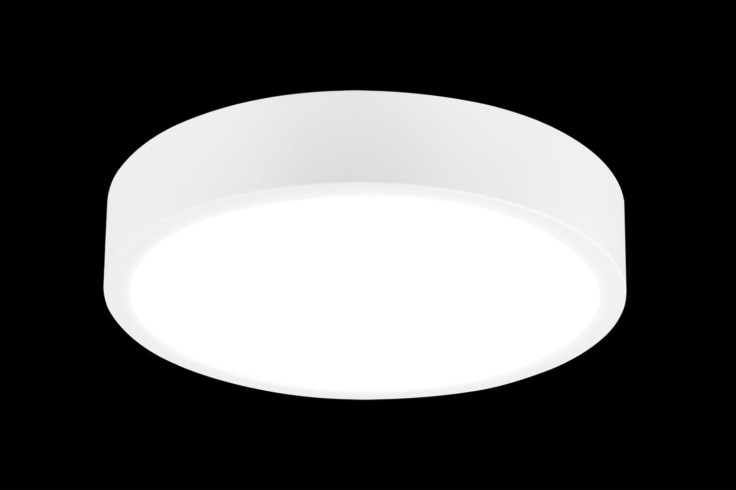 Saona 22.5cm Round LED Surface Flush Fitting,24W,4000K,2160lm,Matt White/Frosted Acrylic,3yrs Warranty by Mantra