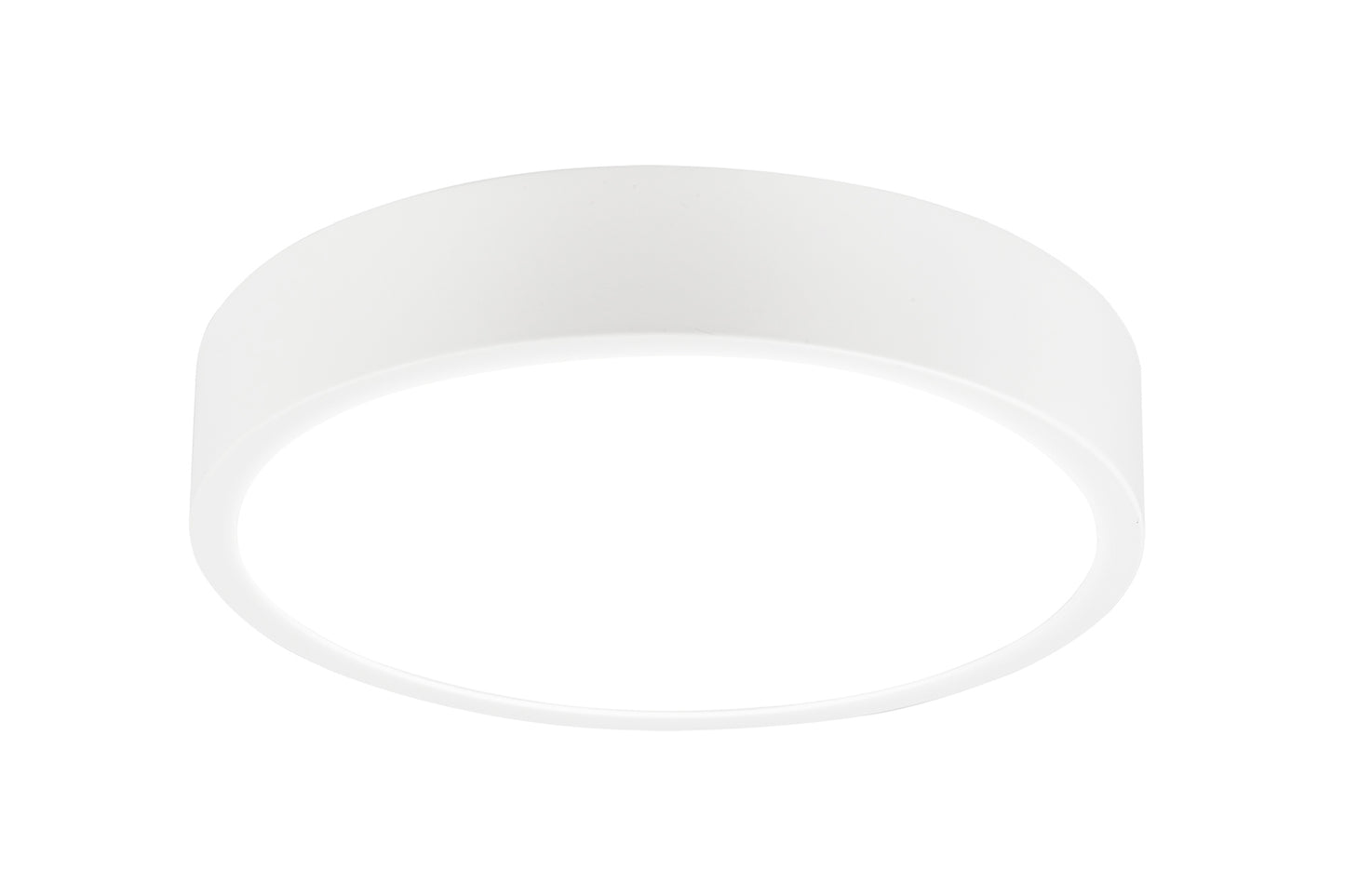 Saona 22.5cm Round LED Surface Flush Fitting,24W,4000K,2160lm,Matt White/Frosted Acrylic,3yrs Warranty by Mantra