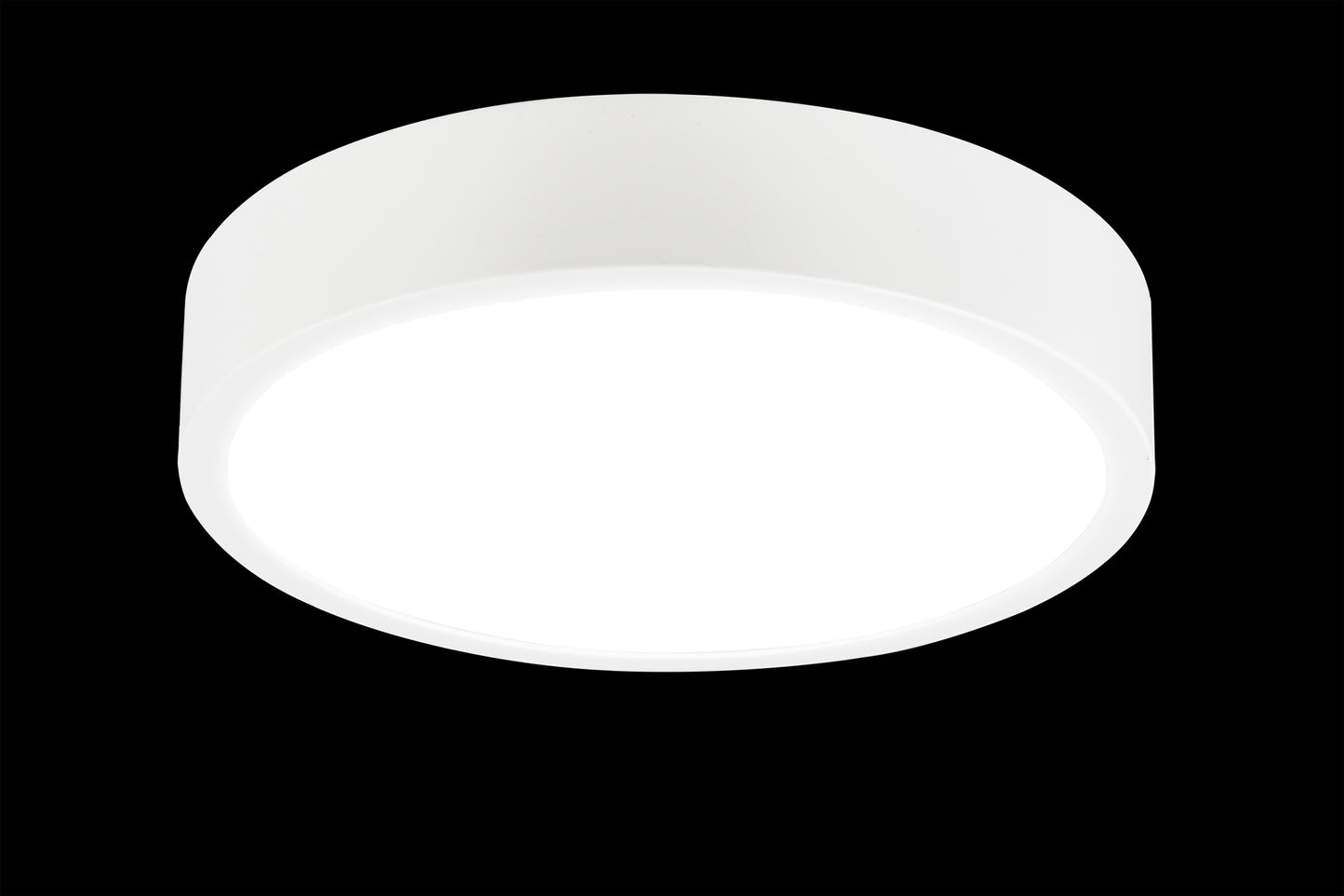 Saona 30cm Round LED Surface Flush Fitting,30W,4000K,2700lm,Matt White/Frosted Acrylic,3yrs Warranty by Mantra