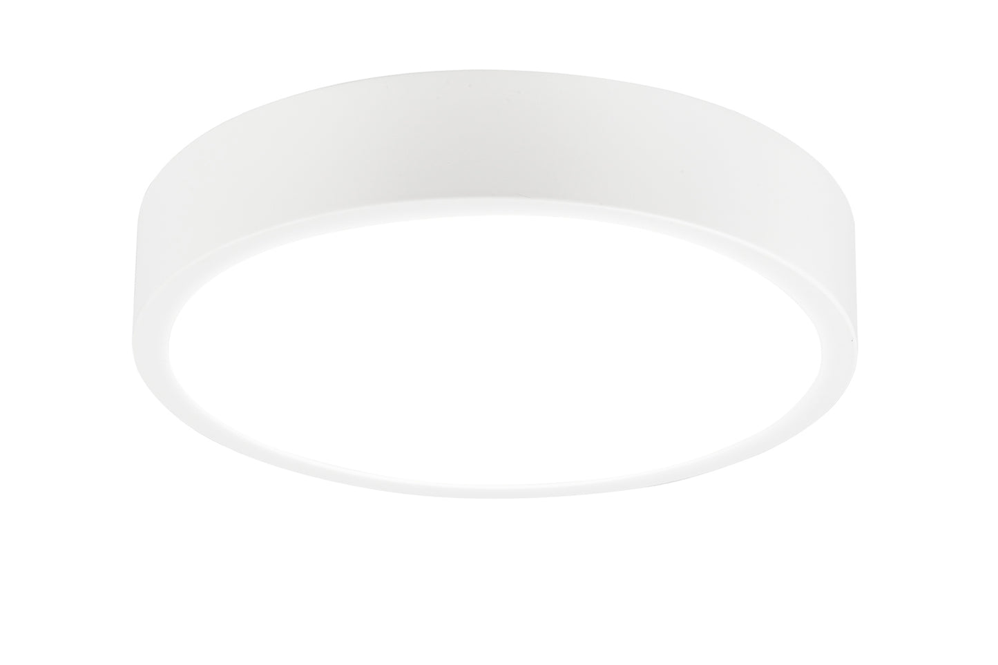 Saona 30cm Round LED Surface Flush Fitting,30W,4000K,2700lm,Matt White/Frosted Acrylic,3yrs Warranty by Mantra