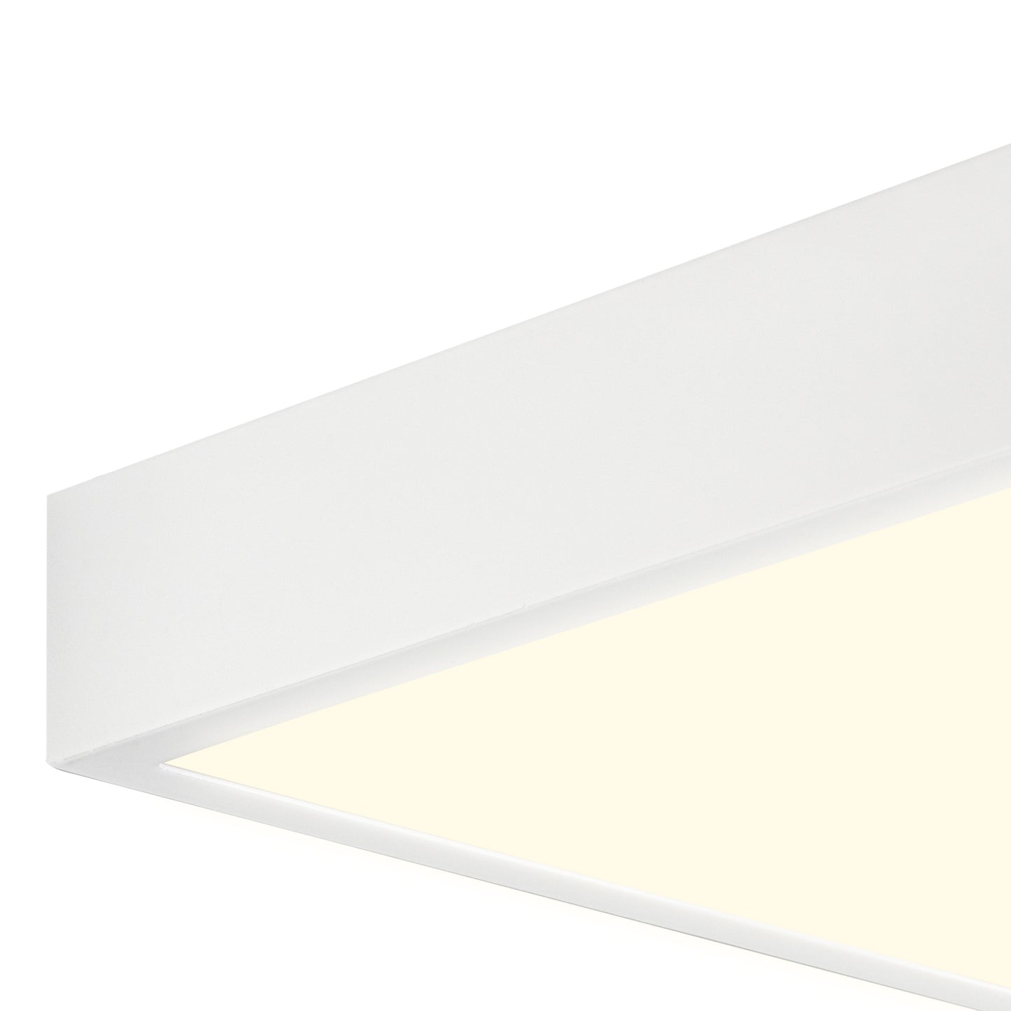 Saona 12cm Square LED Surface Flush Fitting,8W,3000K,680lm,Matt White/Frosted Acrylic,3yrs Warranty by Mantra