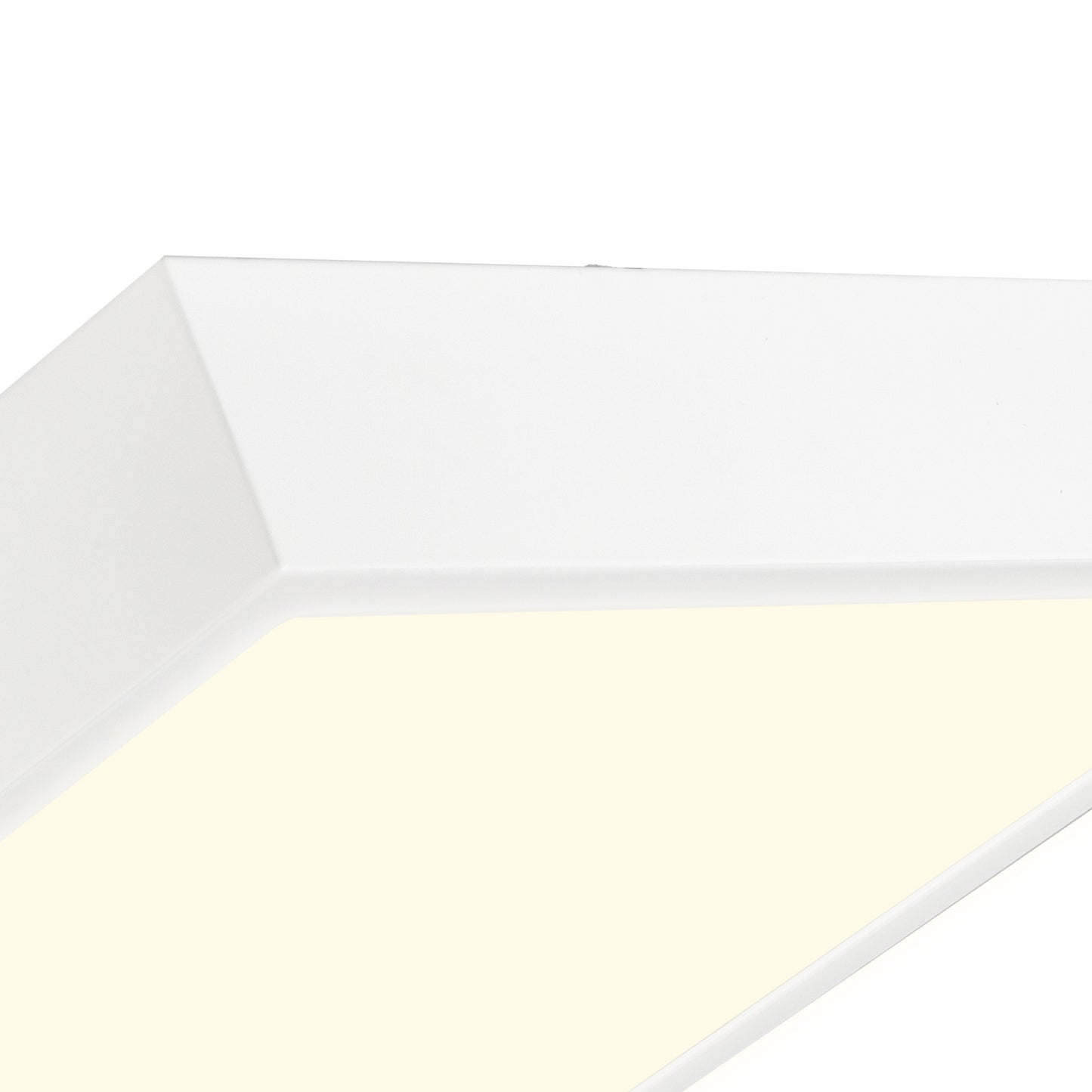 Saona 12cm Square LED Surface Flush Fitting,8W,3000K,680lm,Matt White/Frosted Acrylic,3yrs Warranty by Mantra