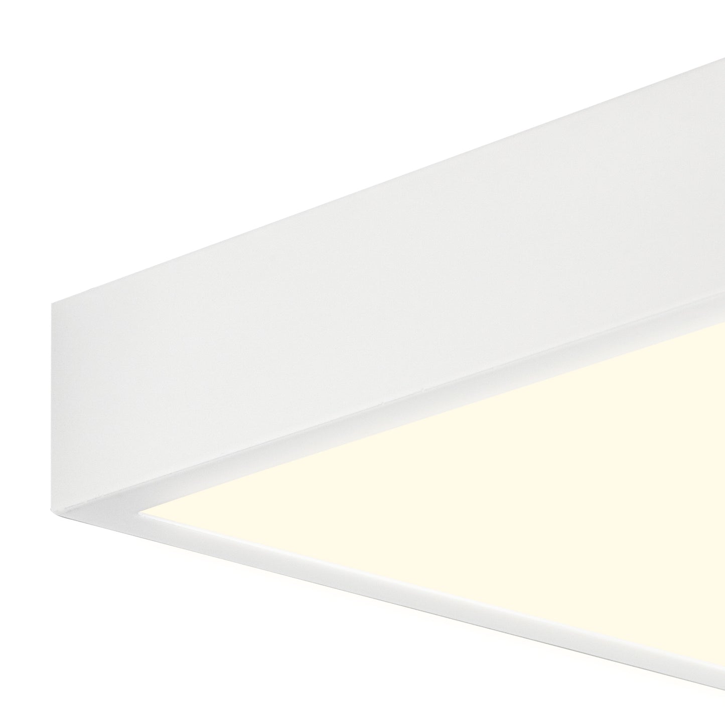 Saona 17cm Square LED Surface Flush Fitting,14W,3000K,1190lm,Matt White/Frosted Acrylic,3yrs Warranty by Mantra