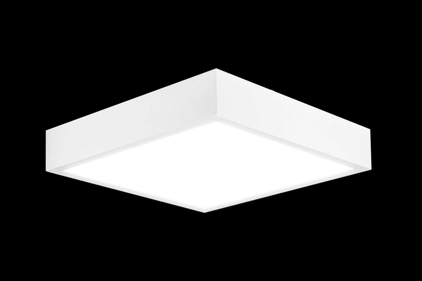 Saona 17cm Square LED Surface Flush Fitting,14W,4000K,1260lm,Matt White/Frosted Acrylic,3yrs Warranty by Mantra