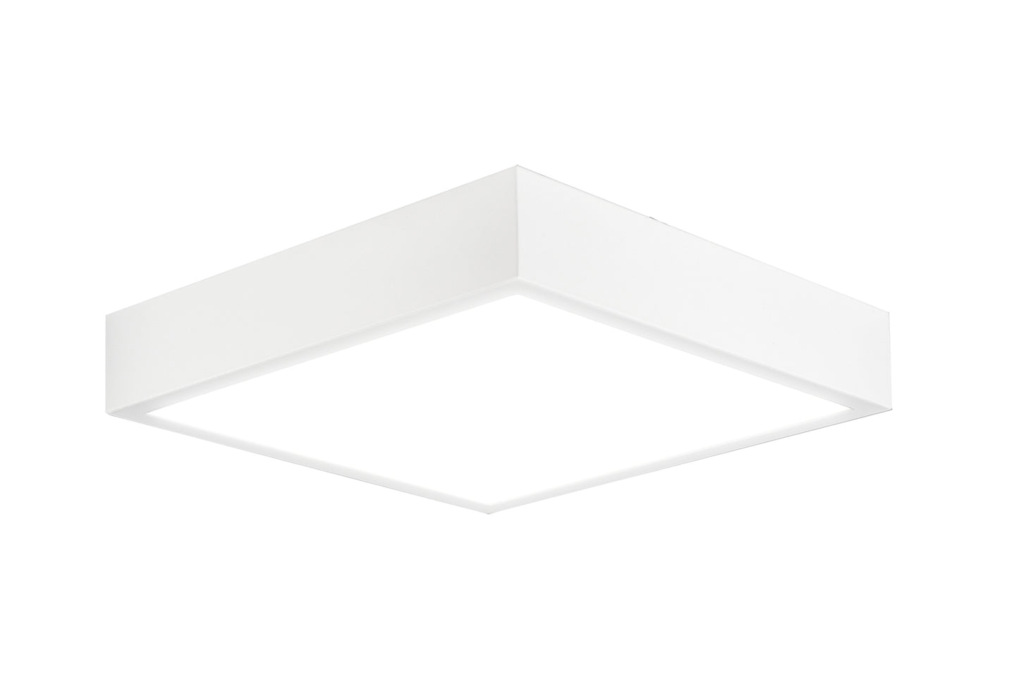 Saona 17cm Square LED Surface Flush Fitting,14W,4000K,1260lm,Matt White/Frosted Acrylic,3yrs Warranty by Mantra