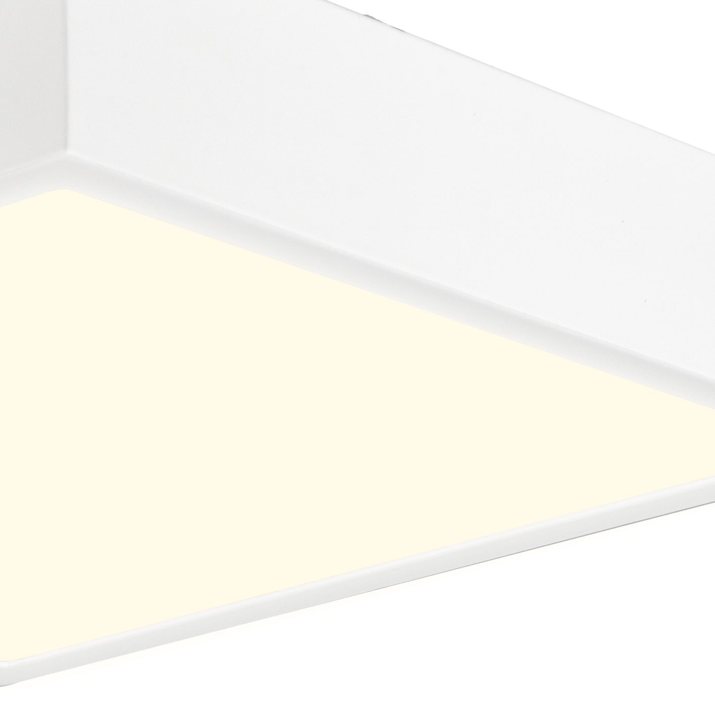 Saona 22.5cm Square LED Surface Flush Fitting,24W,3000K,2040lm,Matt White/Frosted Acrylic,3yrs Warranty by Mantra