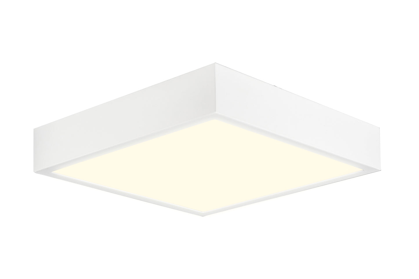 Saona 22.5cm Square LED Surface Flush Fitting,24W,3000K,2040lm,Matt White/Frosted Acrylic,3yrs Warranty by Mantra