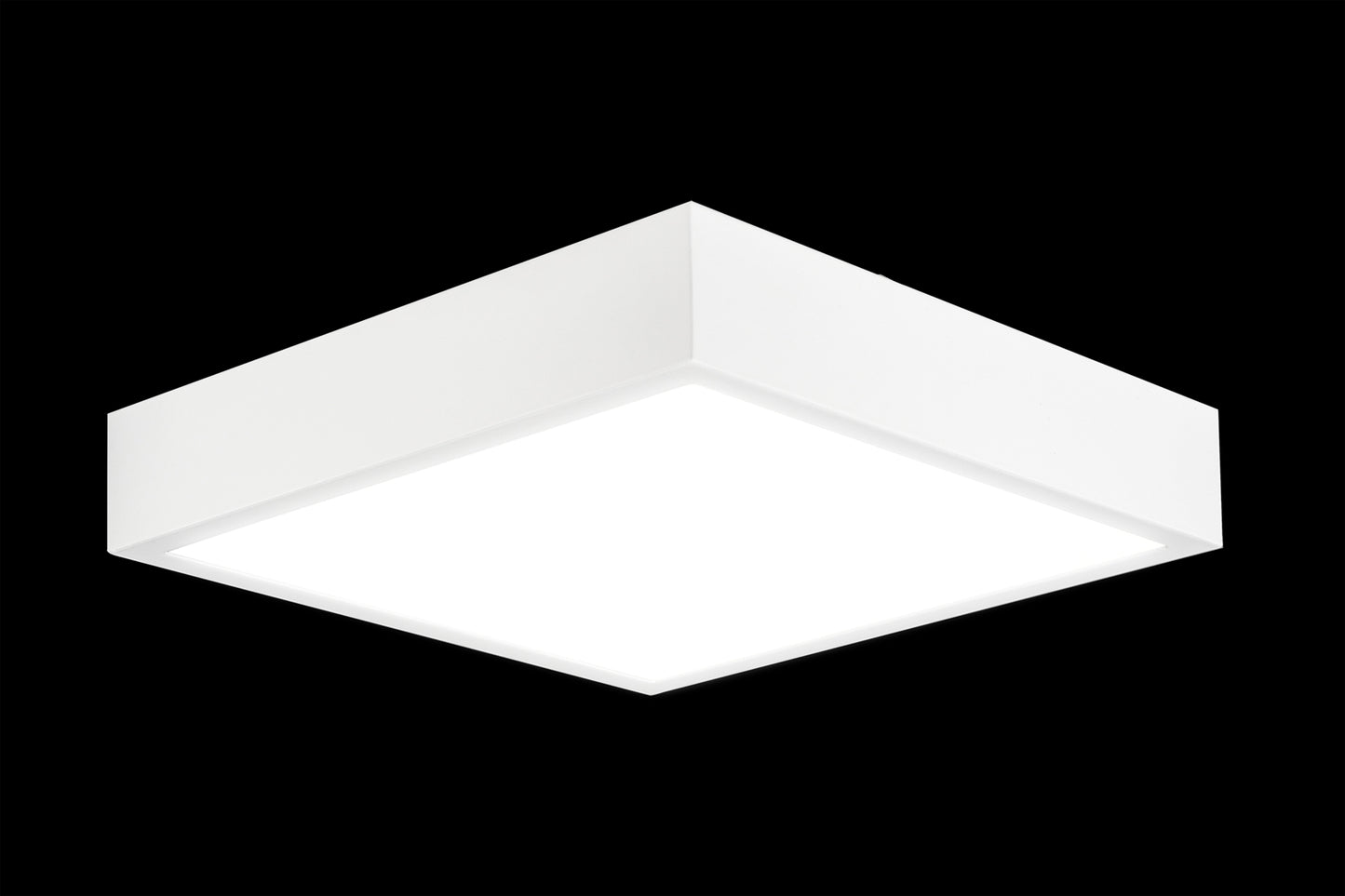 Saona 22.5cm Square LED Surface Flush Fitting,24W,4000K,2160lm,Matt White/Frosted Acrylic,3yrs Warranty by Mantra