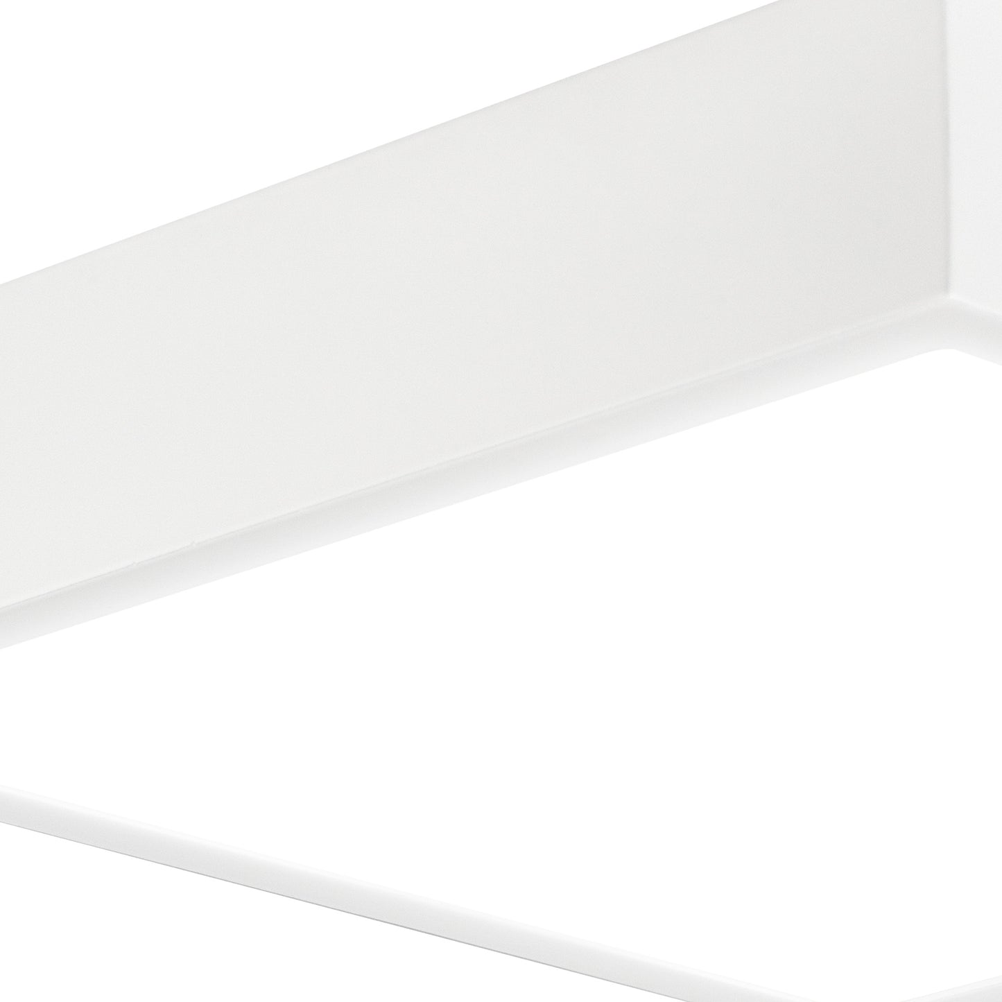 Saona 22.5cm Square LED Surface Flush Fitting,24W,4000K,2160lm,Matt White/Frosted Acrylic,3yrs Warranty by Mantra