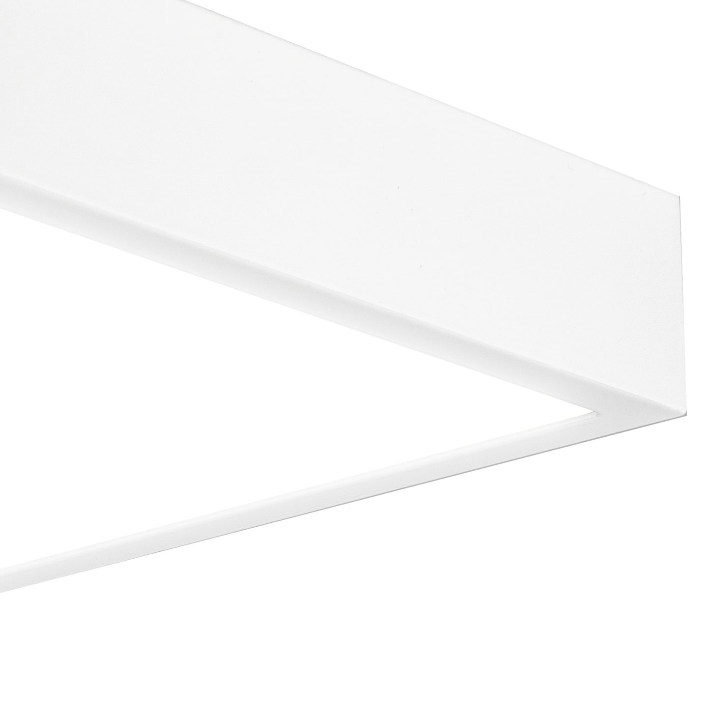 Saona 22.5cm Square LED Surface Flush Fitting,24W,4000K,2160lm,Matt White/Frosted Acrylic,3yrs Warranty by Mantra