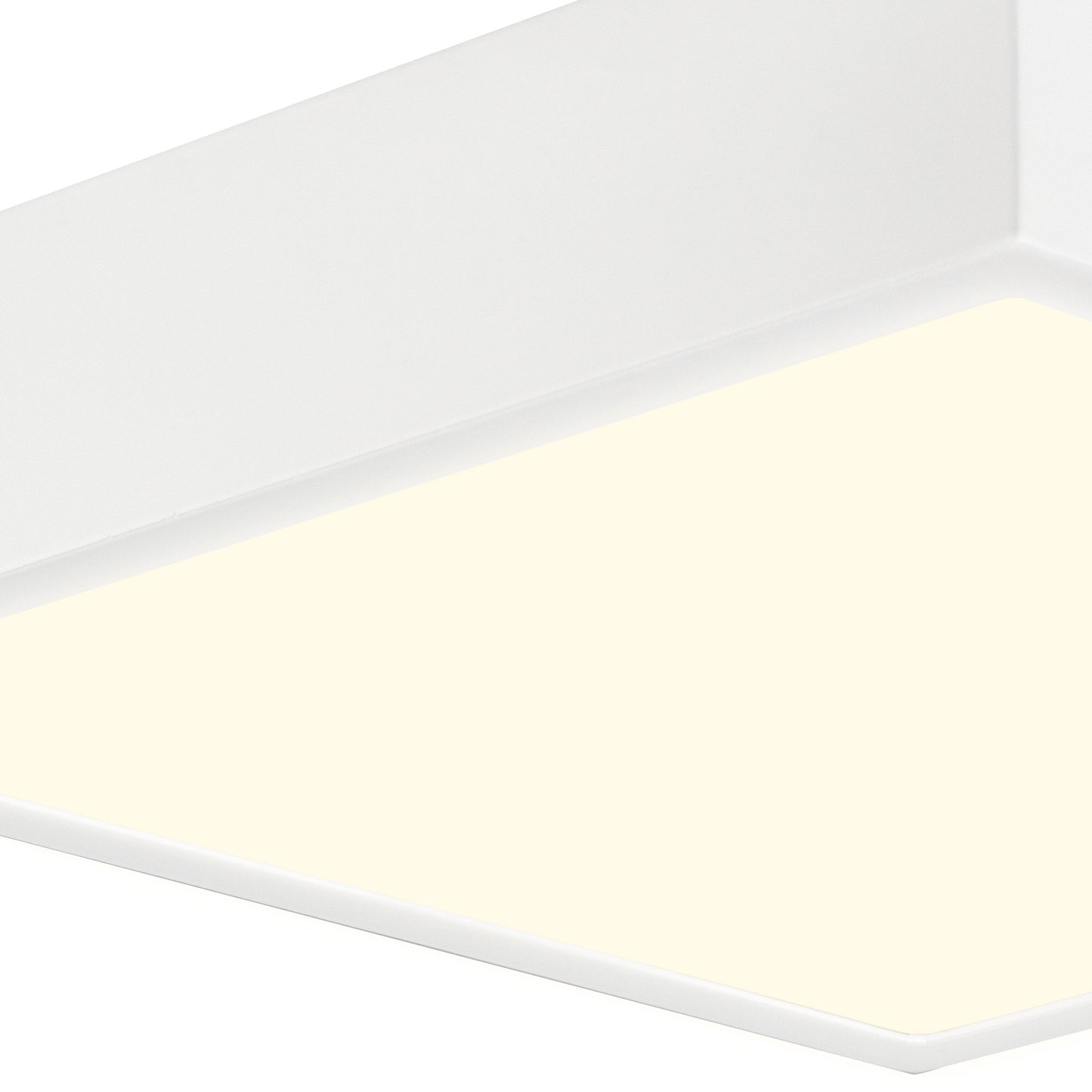 Saona 30cm Square LED Surface Flush Fitting,30W,3000K,2550lm,Matt White/Frosted Acrylic,3yrs Warranty by Mantra