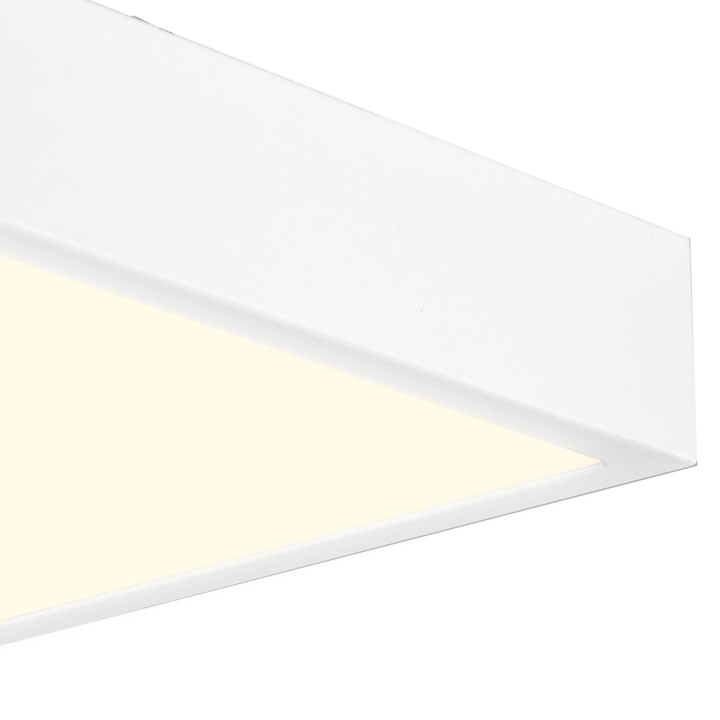 Saona 30cm Square LED Surface Flush Fitting,30W,3000K,2550lm,Matt White/Frosted Acrylic,3yrs Warranty by Mantra