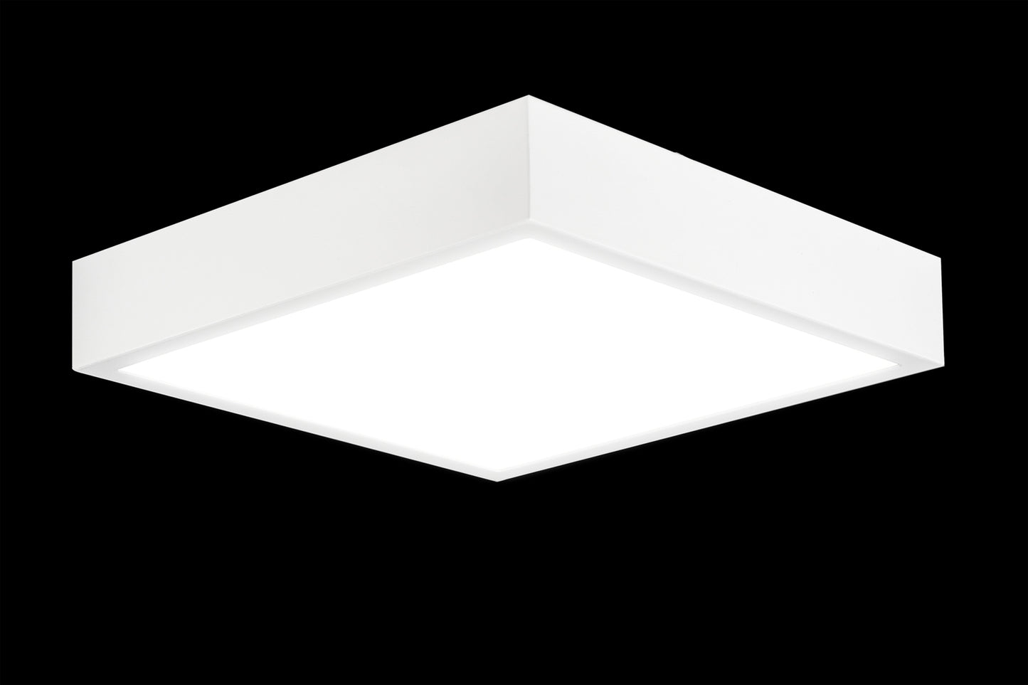 Saona 30cm Square LED Surface Flush Fitting,30W,4000K,2700lm,Matt White/Frosted Acrylic,3yrs Warranty by Mantra