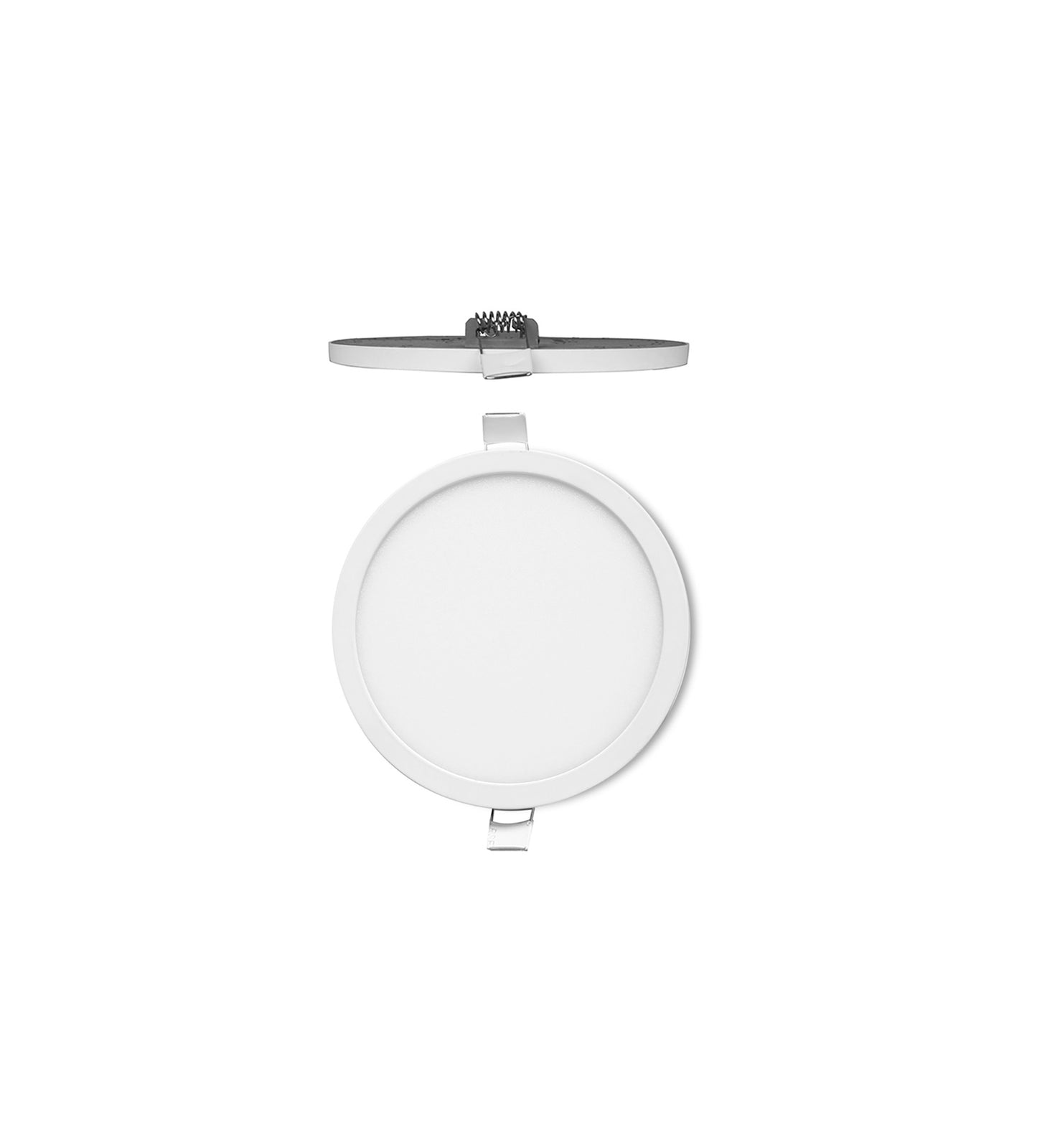 Saona 9cm Round LED Recessed Ultra Slim Downlight, 6W, 4000K, 540lm, Matt White/Frosted Acrylic, Driver Included, 3yrs Warranty by Mantra