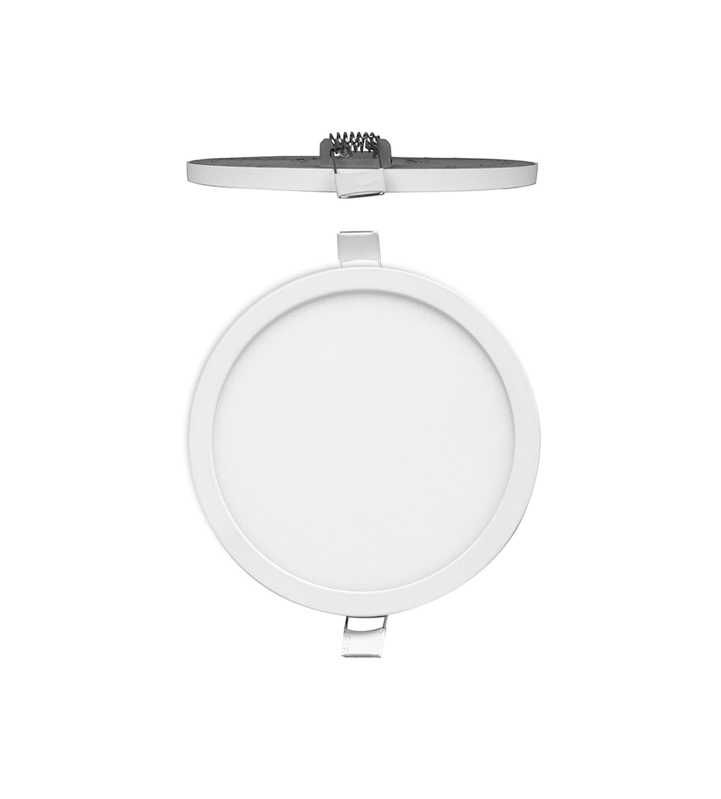 Saona 17.5cm Round LED Recessed Ultra Slim Downlight, 18W, 4000K, 1620lm, Matt White/Frosted Acrylic, Driver Included, 3yrs Warranty by Mantra