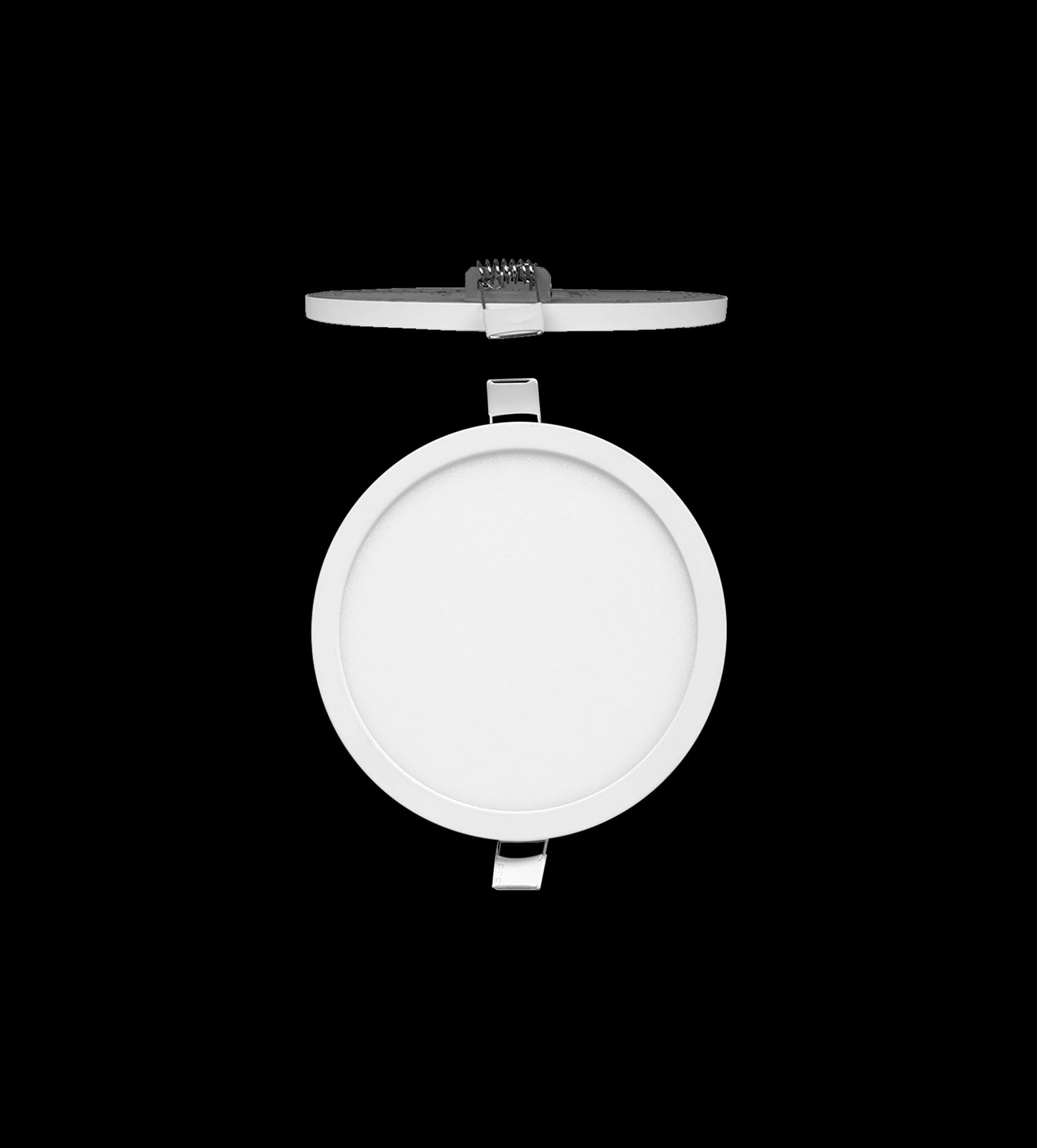 Saona 14.5cm Round LED Recessed Ultra Slim Downlight, 12W, 3000K, 990lm, Matt White/Frosted Acrylic, Driver Included, 3yrs Warranty by Mantra