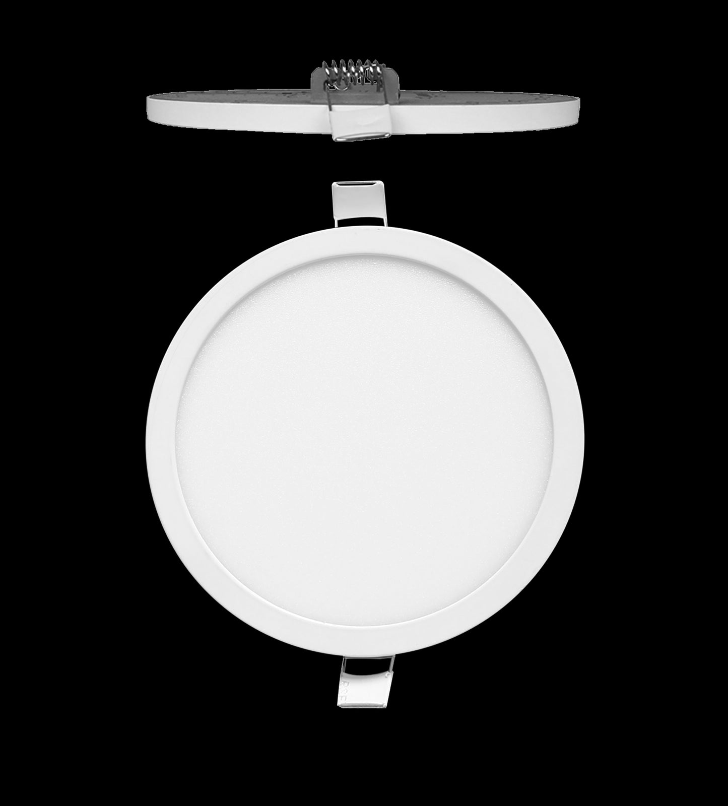 Saona 22.5cm Round Recessed Ultra Slim Downlight, 24W LED 3000K, 2090lm, Matt White, Driver Included, 3yrs Warranty by Mantra