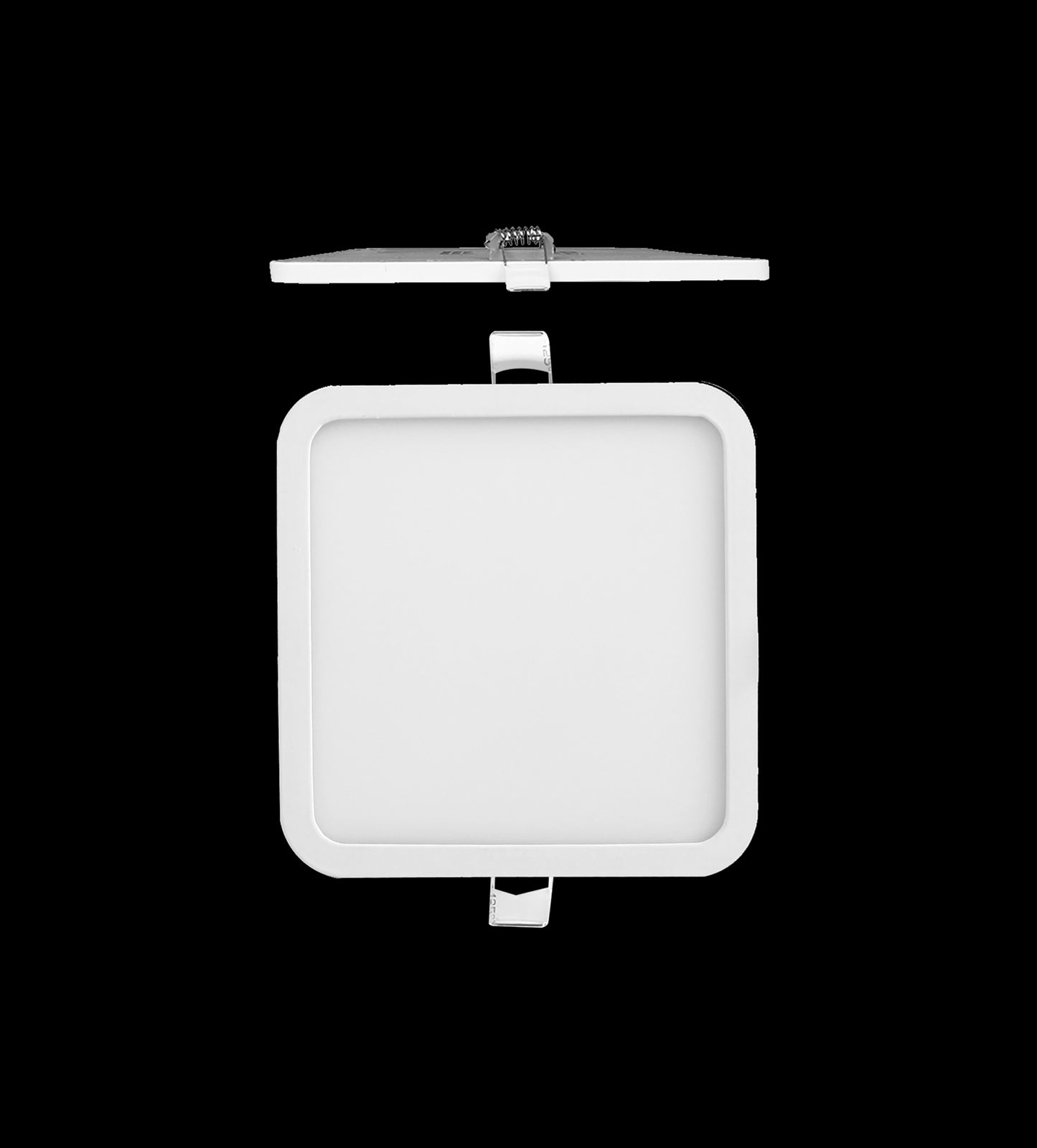 Saona 17.5cm Square Recessed Ultra Slim Downlight, 18W LED 4000K, 1620lm, Matt White, Driver Included, 3yrs Warranty by Mantra