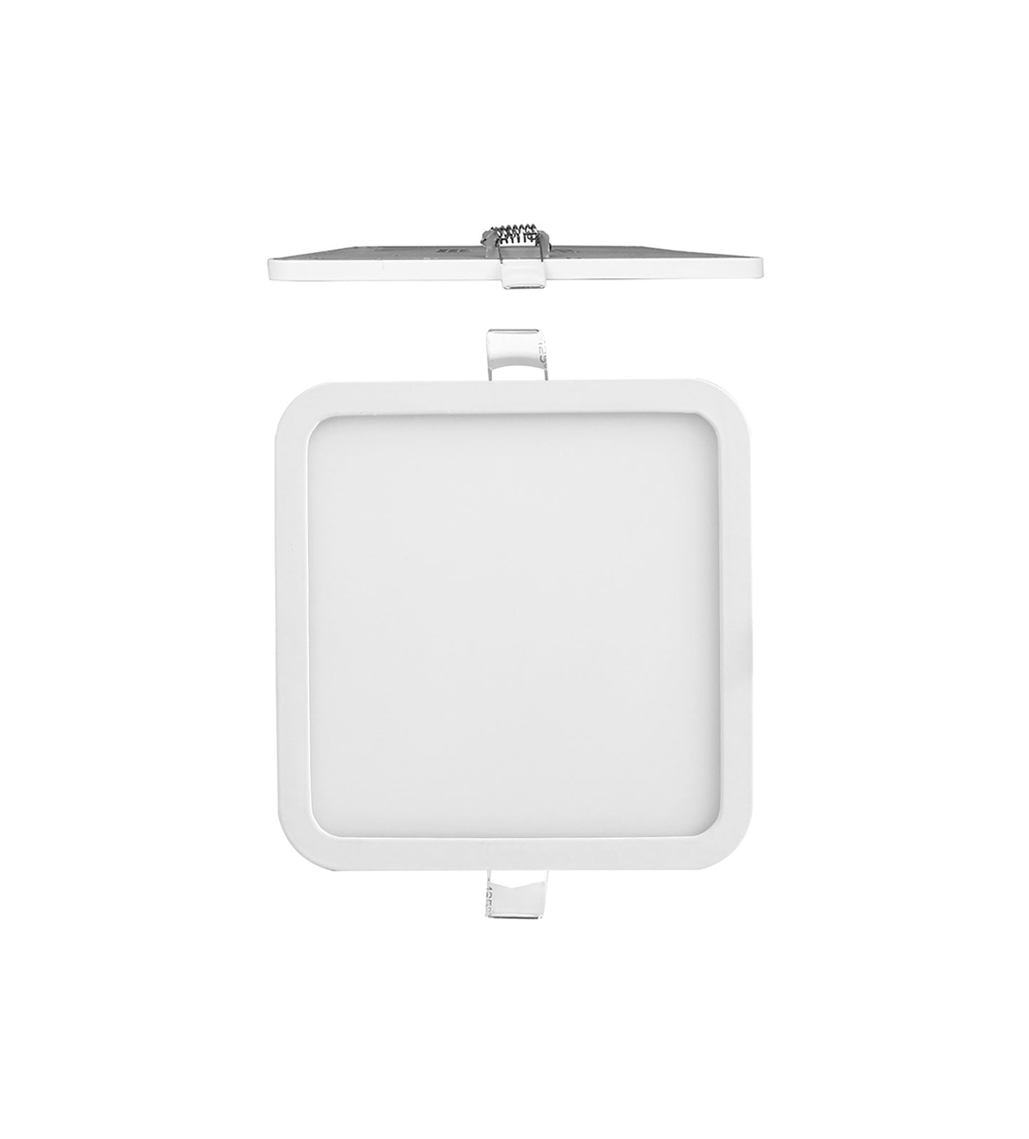 Saona 17.5cm Square Recessed Ultra Slim Downlight, 18W LED 4000K, 1620lm, Matt White, Driver Included, 3yrs Warranty by Mantra