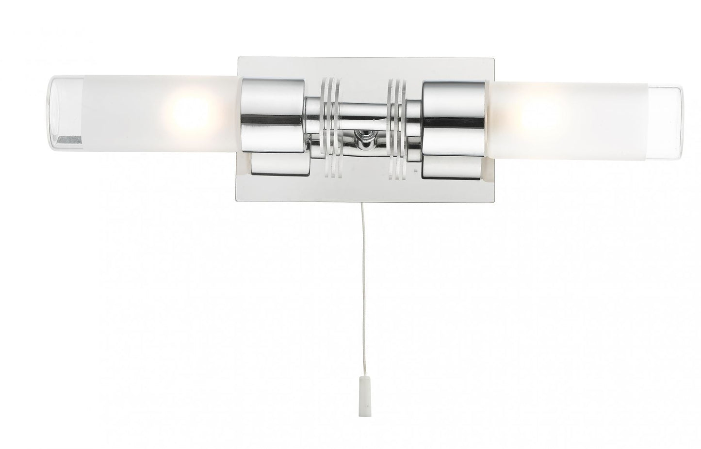 Saturn 2 Light Bathroom Wall Light Polished Chrome