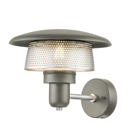 Saturne 1 Light Wall Lantern - Grey