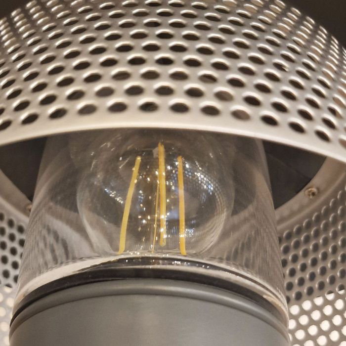 Saturne 1 Light Wall Lantern - Grey